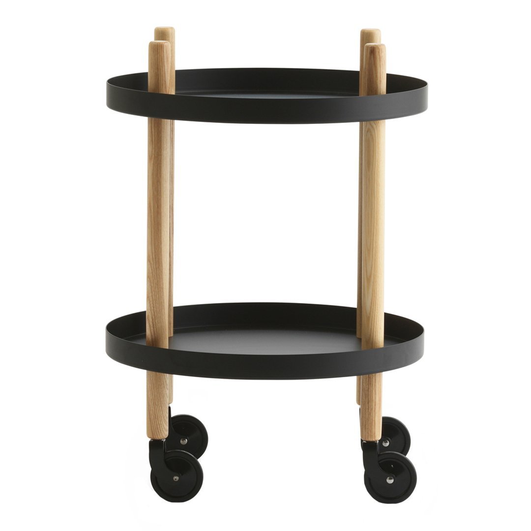Round Block Table - Modern Wooden Coffee Table for Living Room, Office & Small Spaces - Perfect for Home Decor, Relaxing & Entertaining