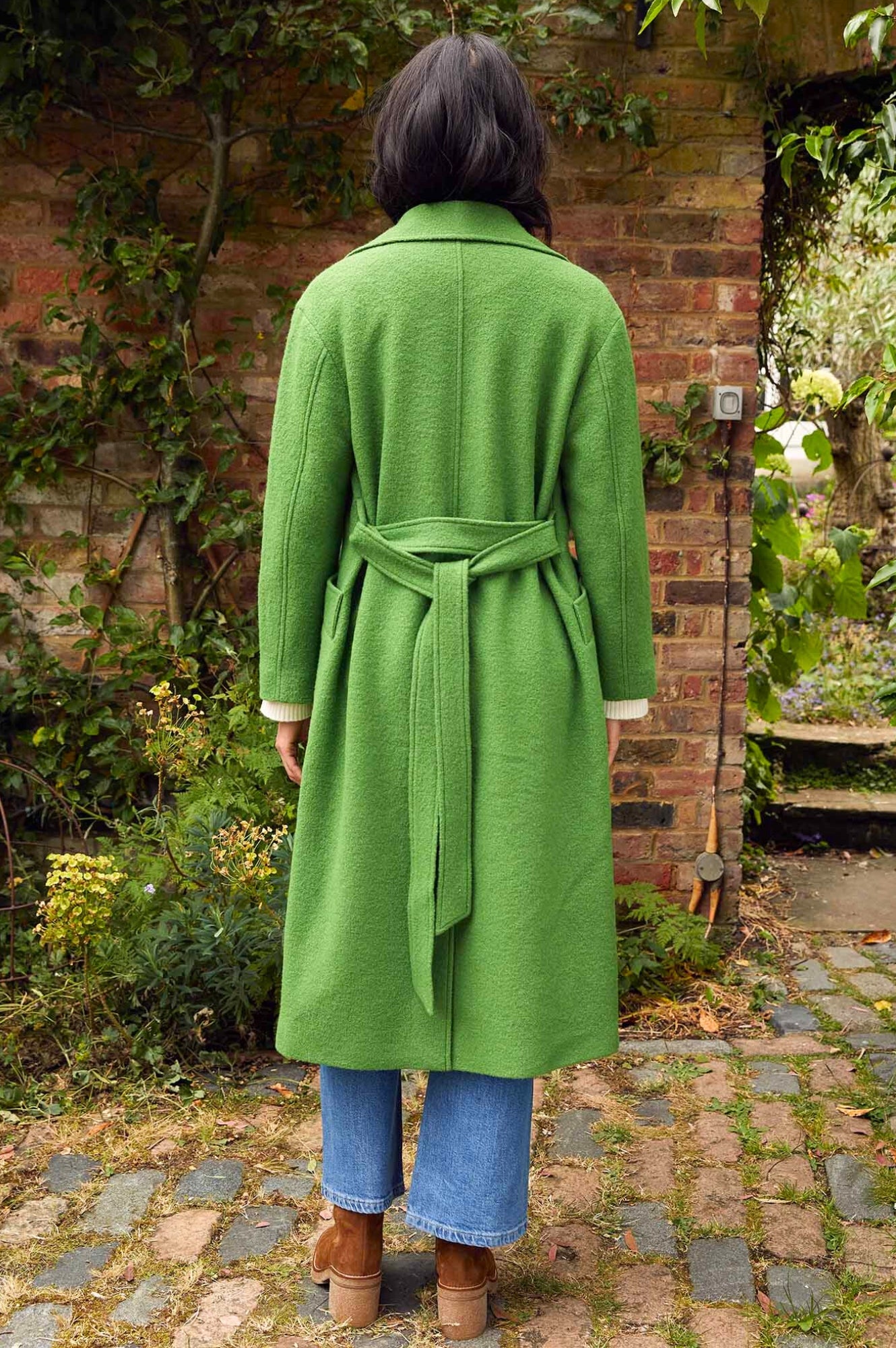 Premium Green Wool Coat for Women - Warm Winter Outerwear for Cold Weather | Perfect for Office, Travel & Outdoor Activities