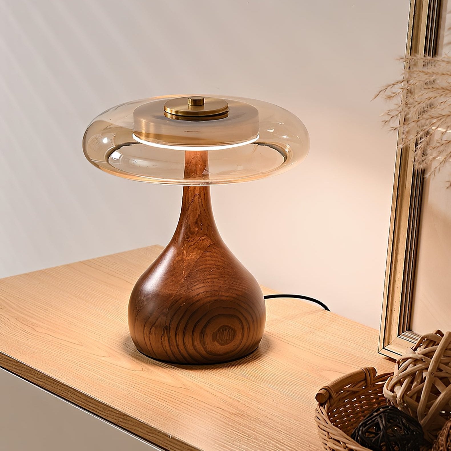 Modern Sienna Table Lamp - Adjustable Brightness LED Desk Light for Bedroom, Living Room & Office - Perfect for Reading, Working & Relaxing