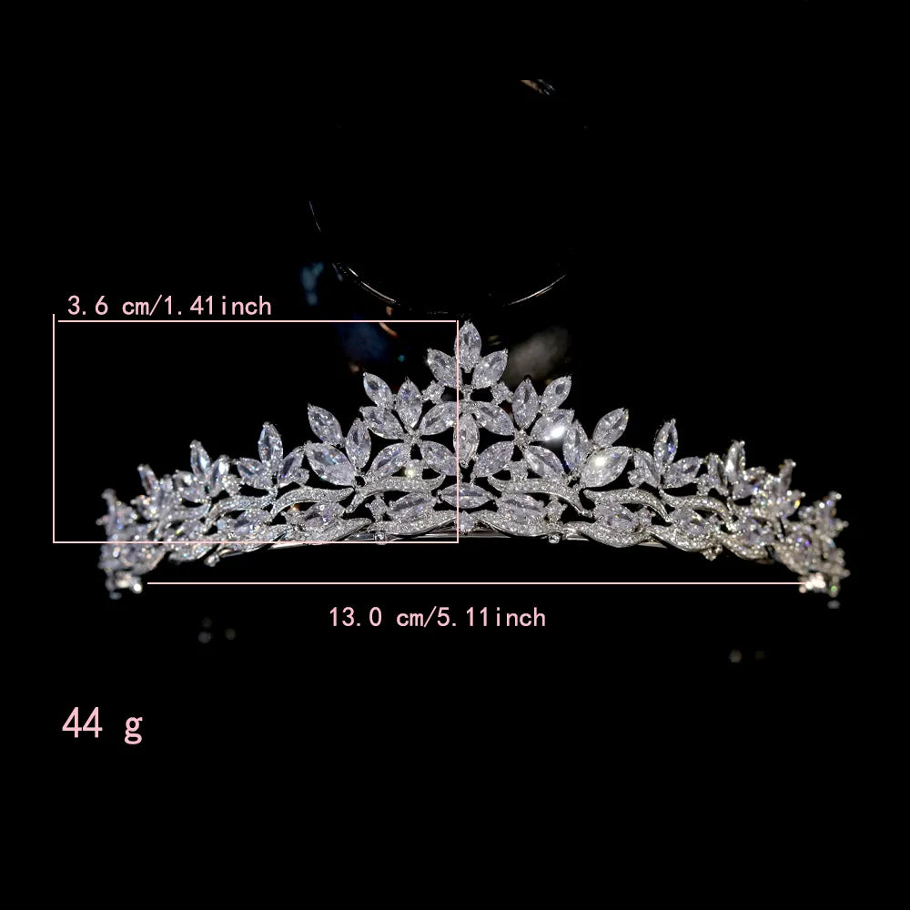 Elegant Crown Diadem Arab Tiaras for Women - Bridal Headpiece Wedding Accessories - Perfect for Princess Parties, Prom, Pageants and Special Occasions