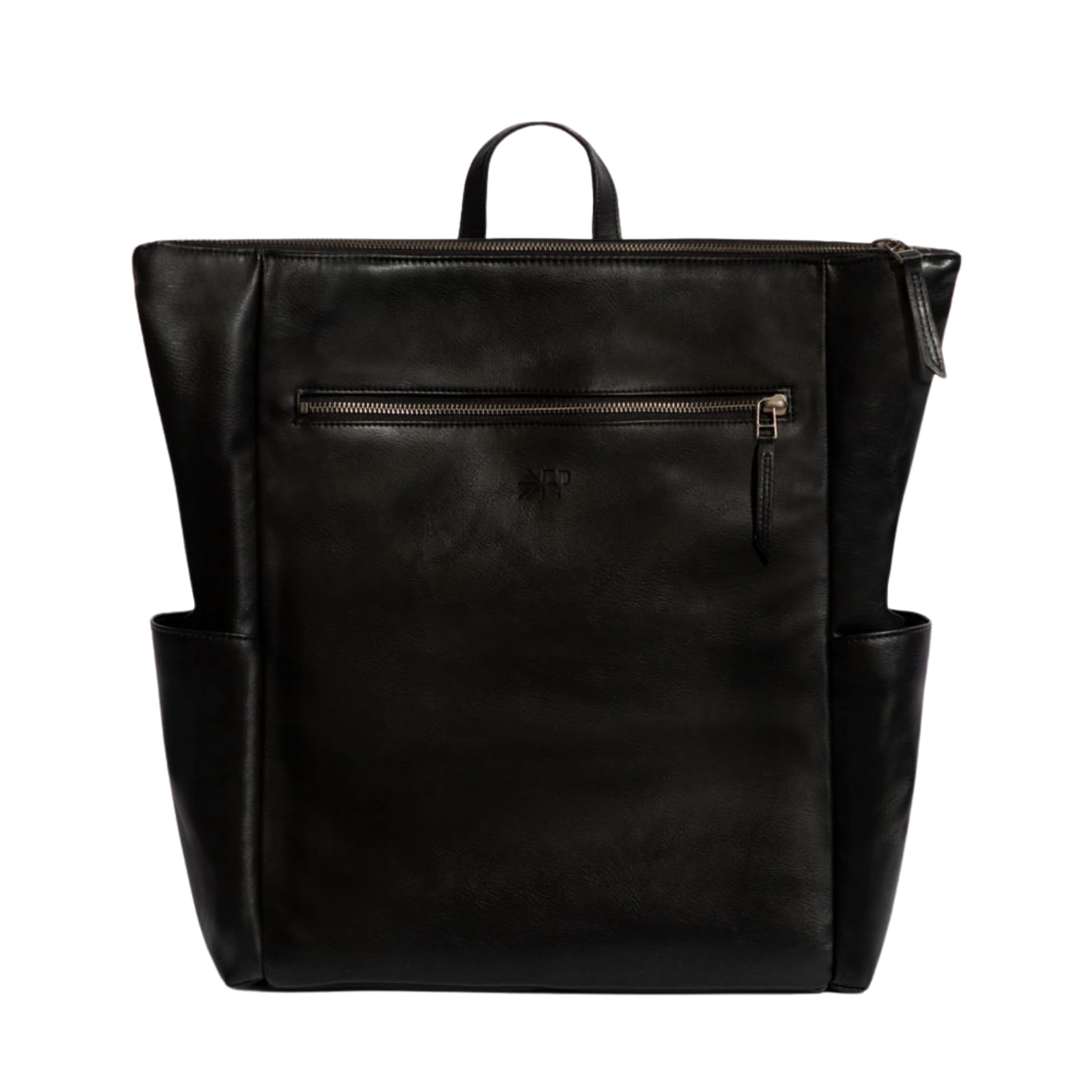 Freshly Picked Minimal Diaper Bag Backpack in Onyx Black - Stylish & Functional Baby Essentials Organizer for Moms on the Go, Travel & Daily Outings