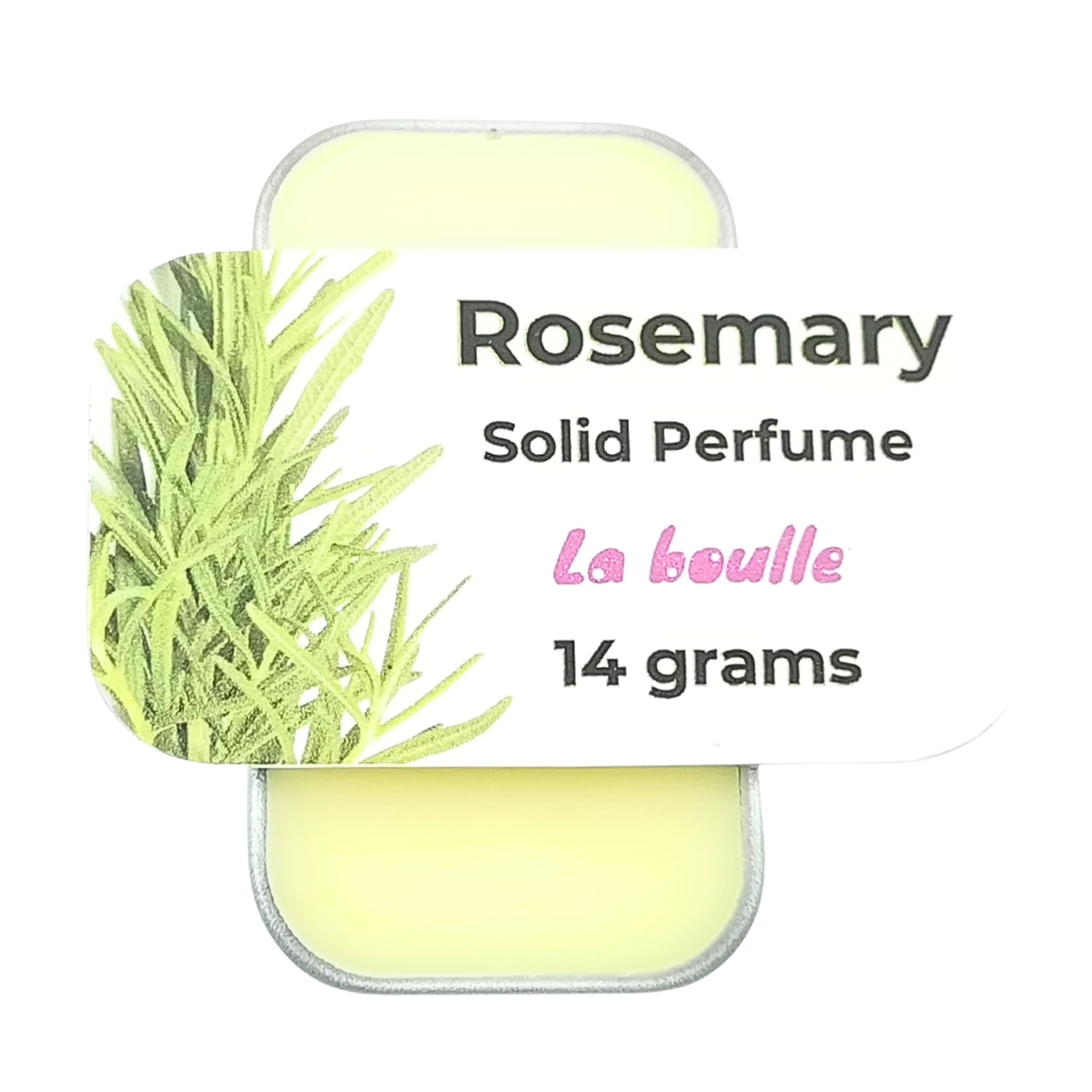 Rosemary Solid Natural Perfume Balm for Sensitive Skin | Handmade Vegan Cosmetics | UK Made | Long-Lasting Fragrance for Travel, Yoga & Daily Wear