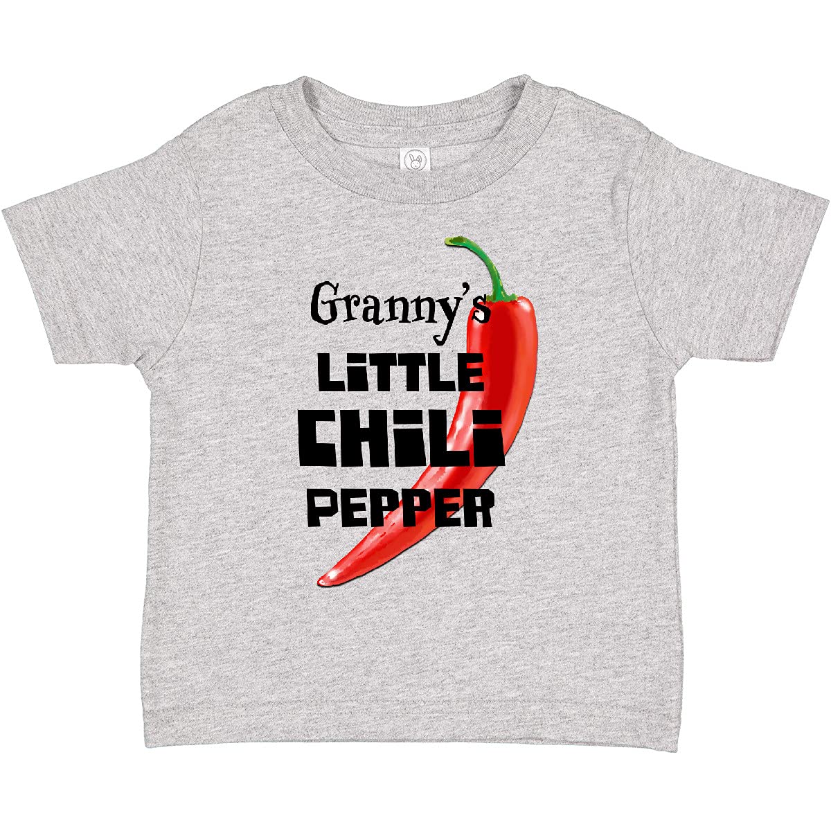 Inktastic Granny's Little Chili Pepper Toddler T-Shirt - Cute Baby Clothes for Boys & Girls - Perfect for Playdates, Family Photos & Everyday Wear