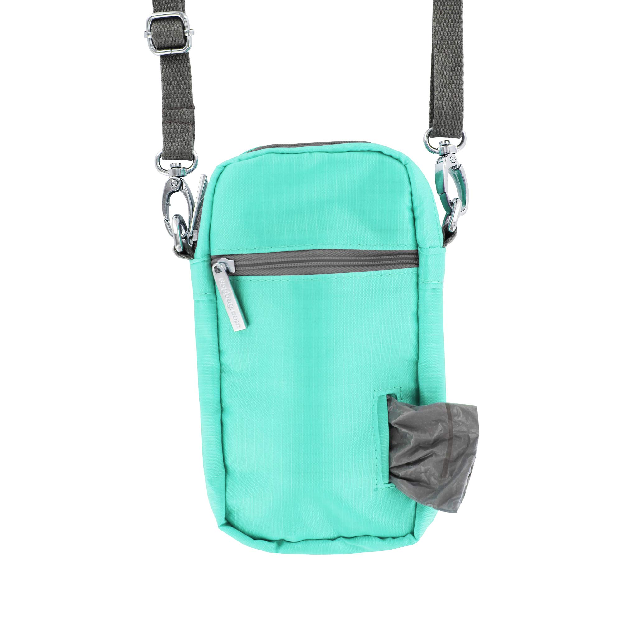 **Premium Dog Training Treat Pouch with Adjustable Cross-Body Strap – Poop Bag Holder for Walking, Large Pockets for Phone, Treats & Waste Bags – Convenient for Outdoor, Park & Daily Dog Training (CB-Seafoam)**