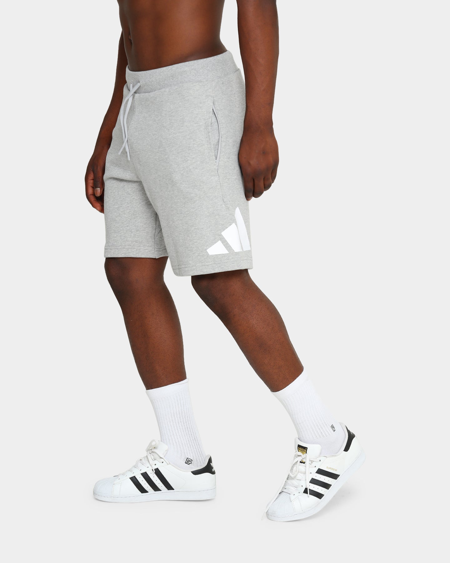 Adidas Men's Running Shorts - Grey Heather - Lightweight & Breathable for Gym, Jogging & Outdoor Sports