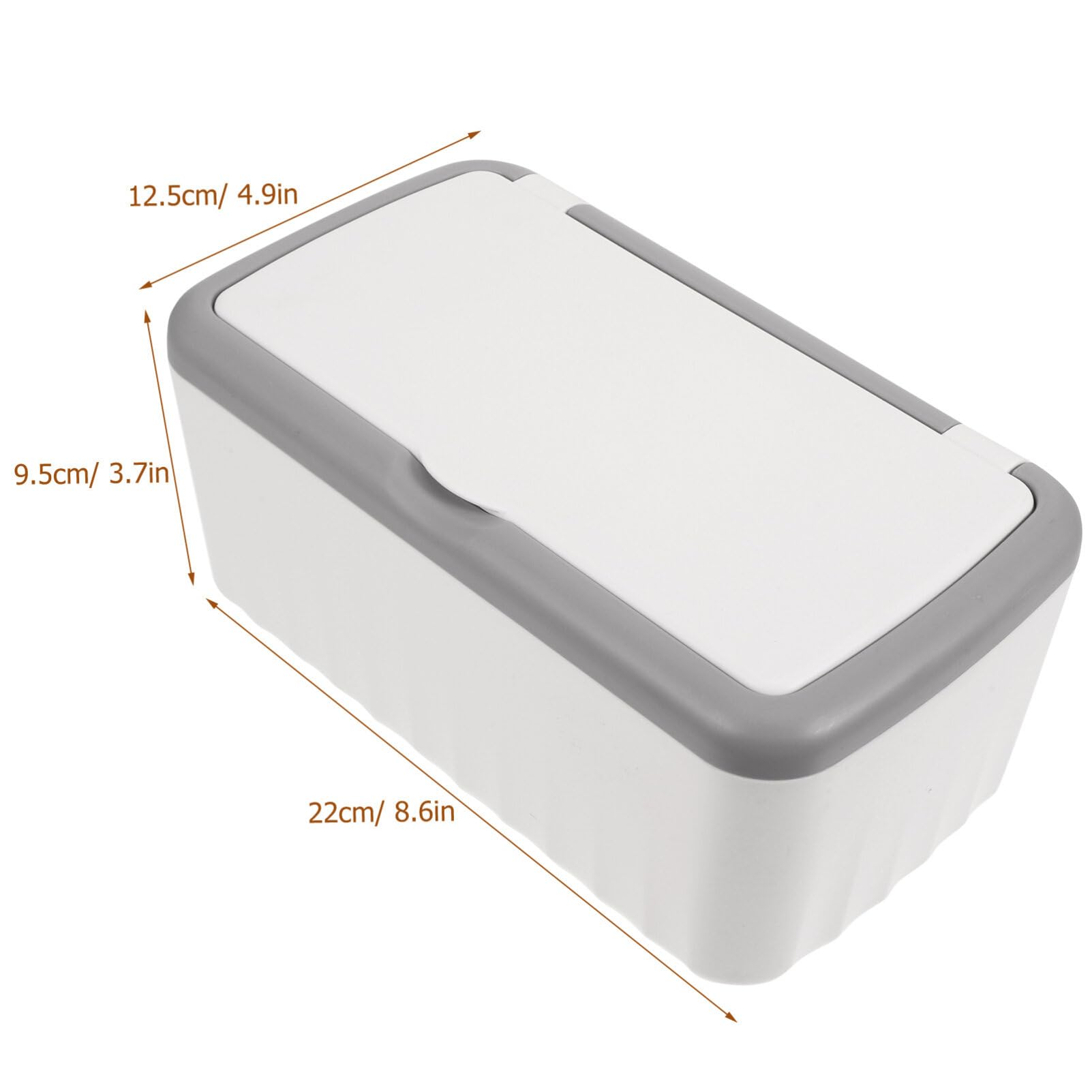 Luxshiny Baby Wipes Dispenser - Plastic Storage Box with Lid for Facial Tissues & Wipes | Portable & Hygienic Solution for Diaper Changes, Nursery, Travel & On-the-Go Use