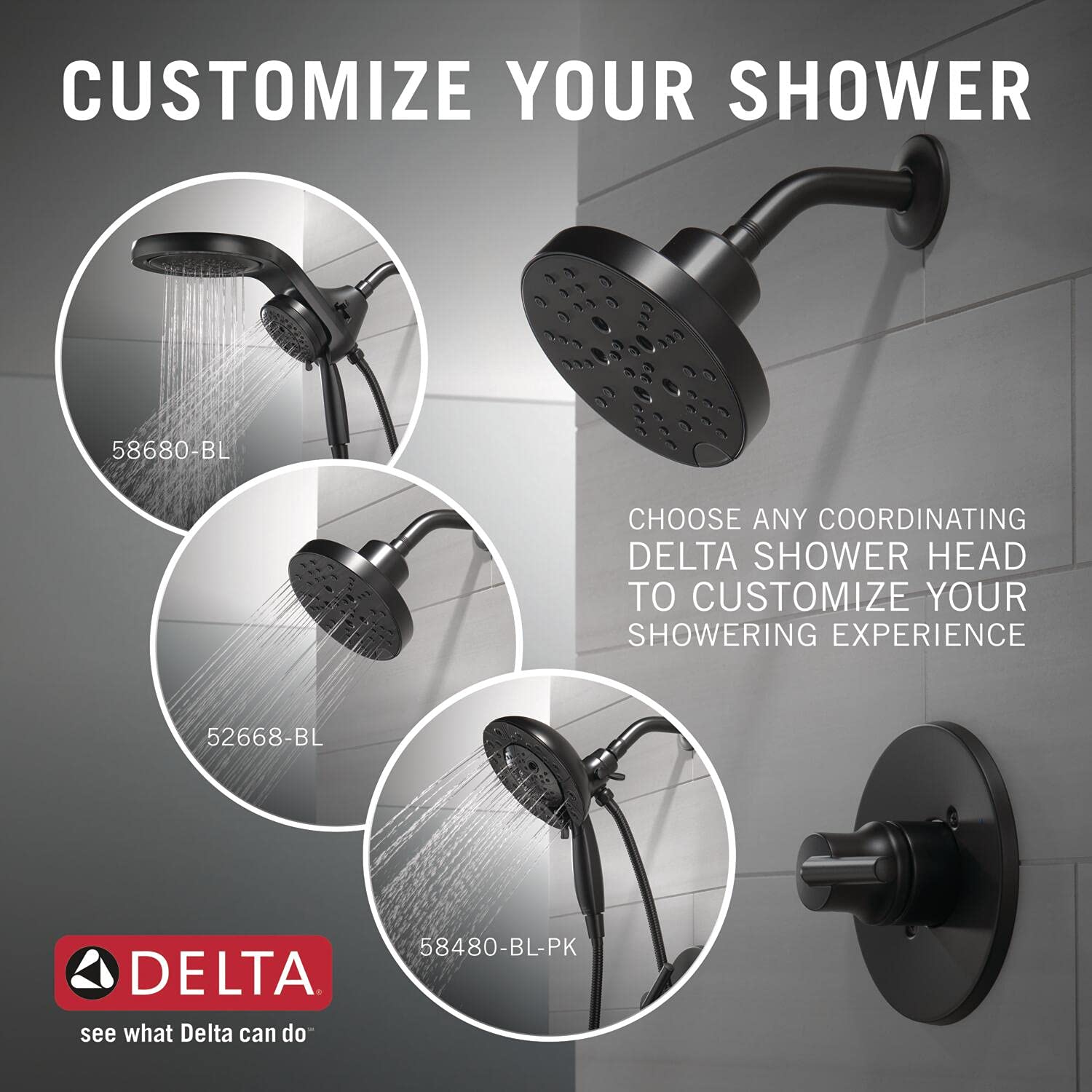 Premium Matte Black Shower Faucet Set with Valve - Complete Bathroom Shower Fixtures Kit (T14459-BLLHD) for Modern & Luxury Home Renovation - Perfect for Master Bath, Guest Bath & Spa-Like Shower Experience