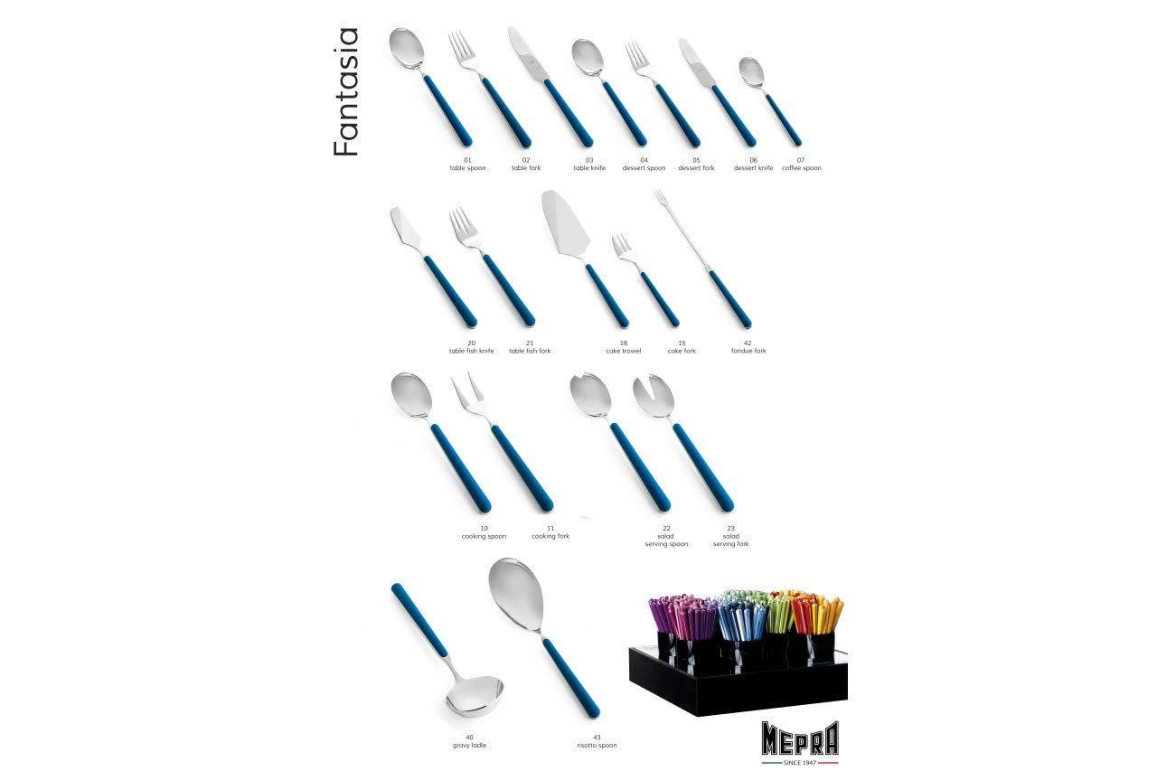 Premium MEPRA Flatware Set - 18/10 Stainless Steel Silverware with Elegant Vicuna Design - Perfect for Fine Dining, Weddings, and Special Occasions