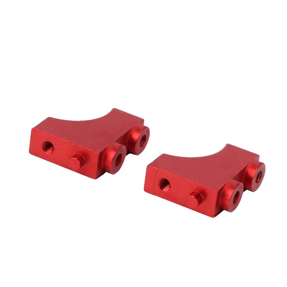 Dilwe 2PCS Servo Mount for RC Car - Compatible with VRX RH1043 RH1045 Upgrade Accessories (Red) | Durable Replacement Part for RC Car Racing and Off-Road Bashing