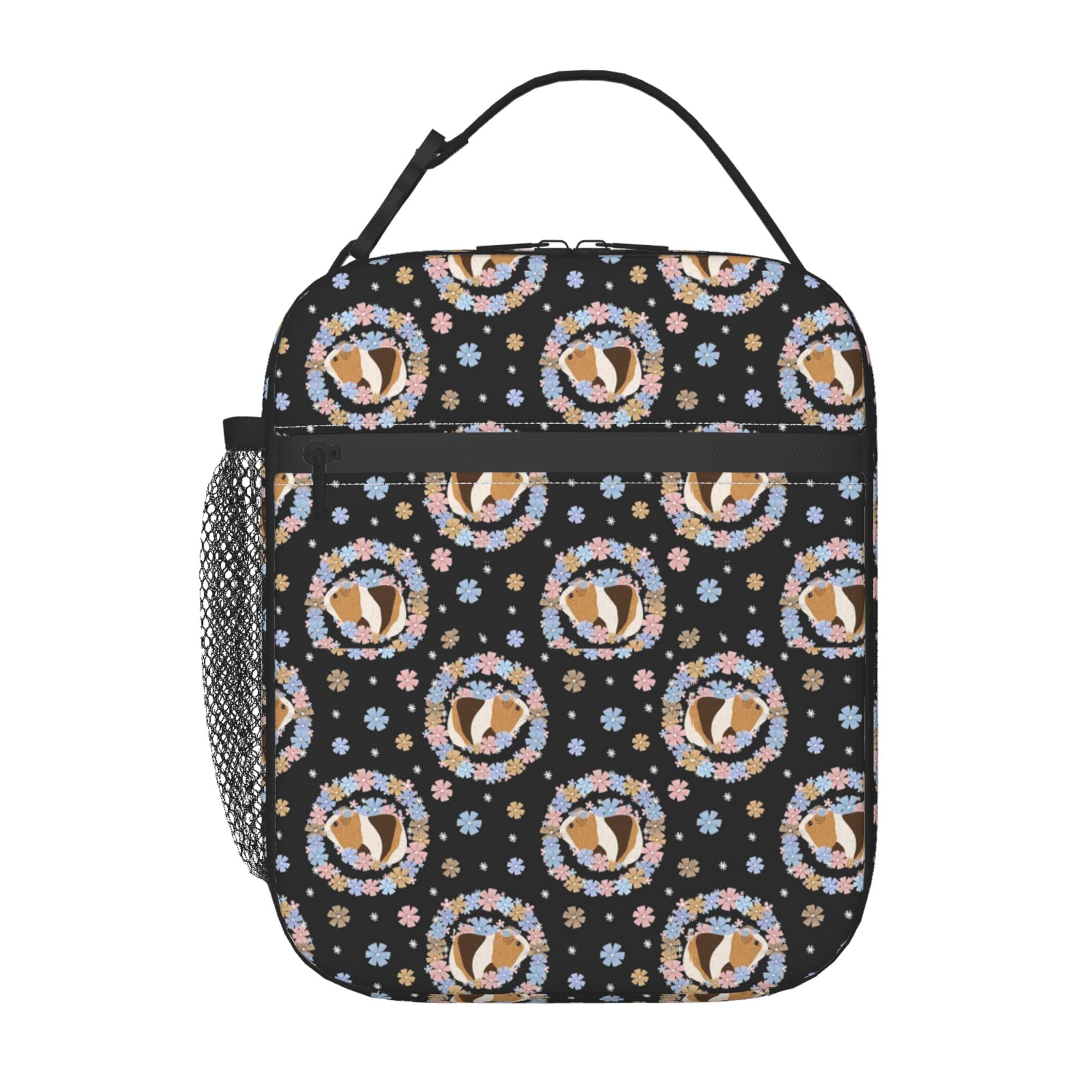 Cute Guinea Pig Insulated Lunch Bag for Women & Men - Portable Zipper Tote, Reusable Meal Prep Cooler for Work, Office, School, Picnic & Outdoor Activities - Perfect for Daily Commute, Lunch Breaks and Travel