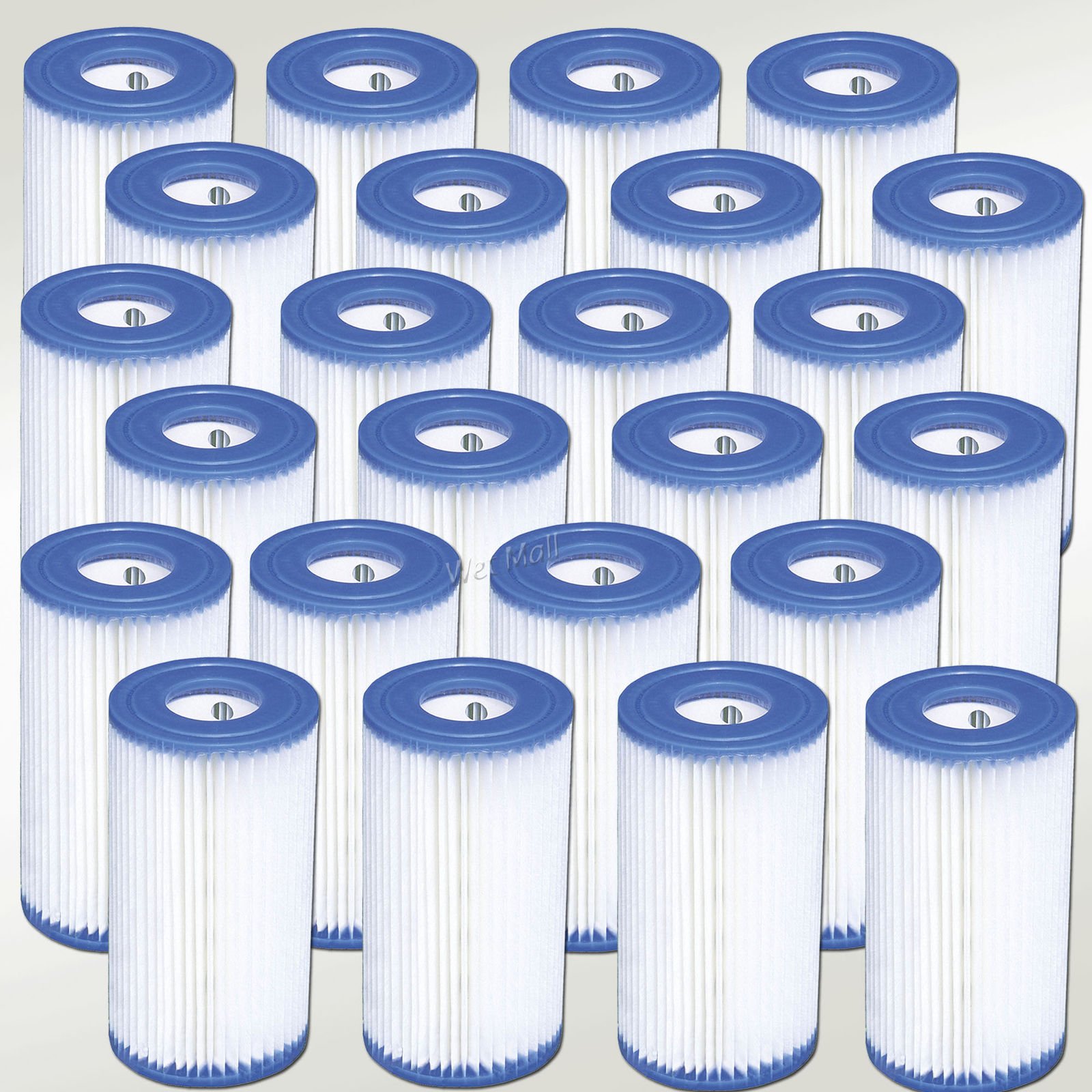 Intex Pool Easy Set Type A Replacement Filter Pump Cartridge (24 Pack) - Compatible with 29000E Series | High-Performance Pool Maintenance | Perfect for Backyard, Inflatable & Above Ground Pools