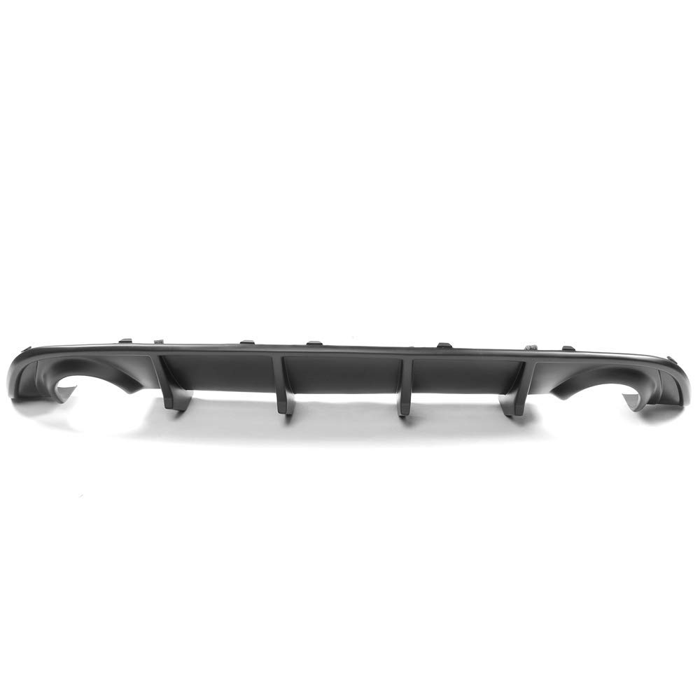 IKON MOTORSPORTS Matte Black Rear Diffuser for 2015-2023 Dodge Charger | Rear Lip Bumper Valance | Enhances Aerodynamics & Sporty Look | Perfect for Car Enthusiasts & Street Racing