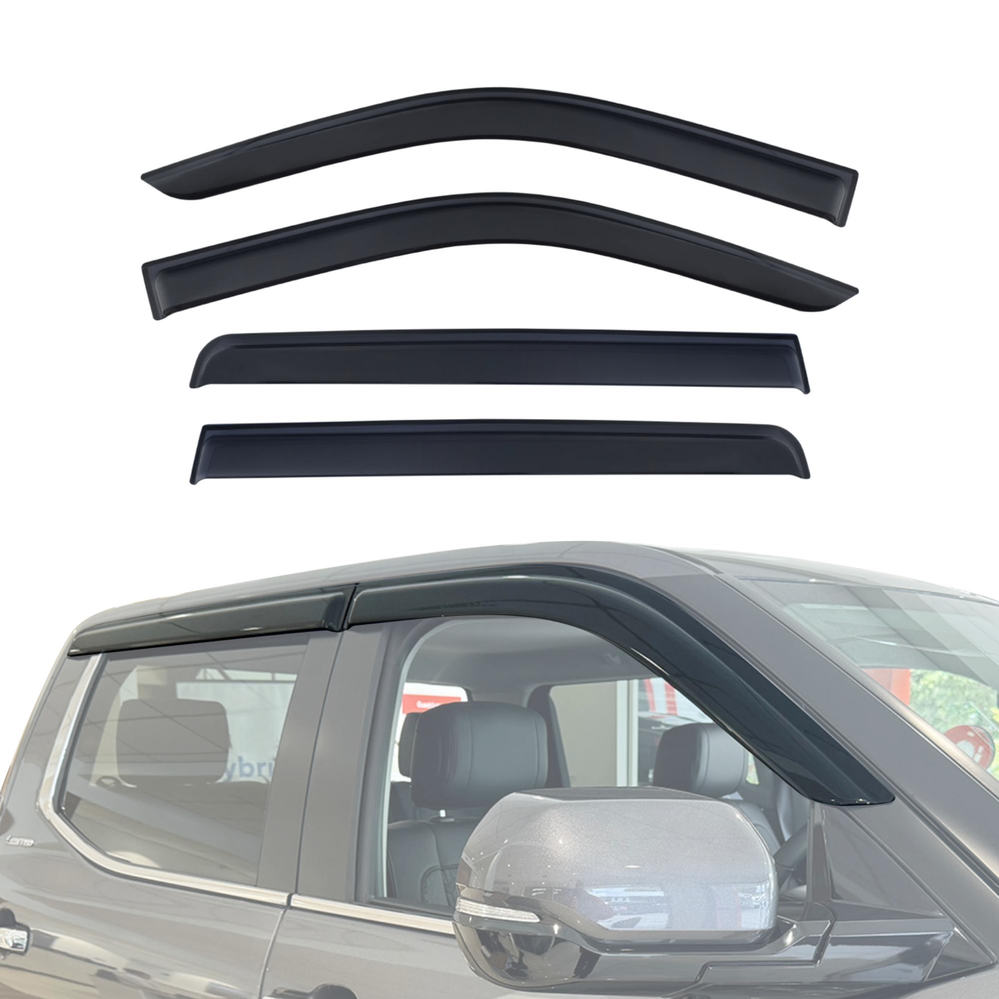 Premium Weather Shields for Toyota Tundra 2022-2024 | Durable Rain Guards & Window Deflectors | Perfect for Off-Roading & All-Weather Protection