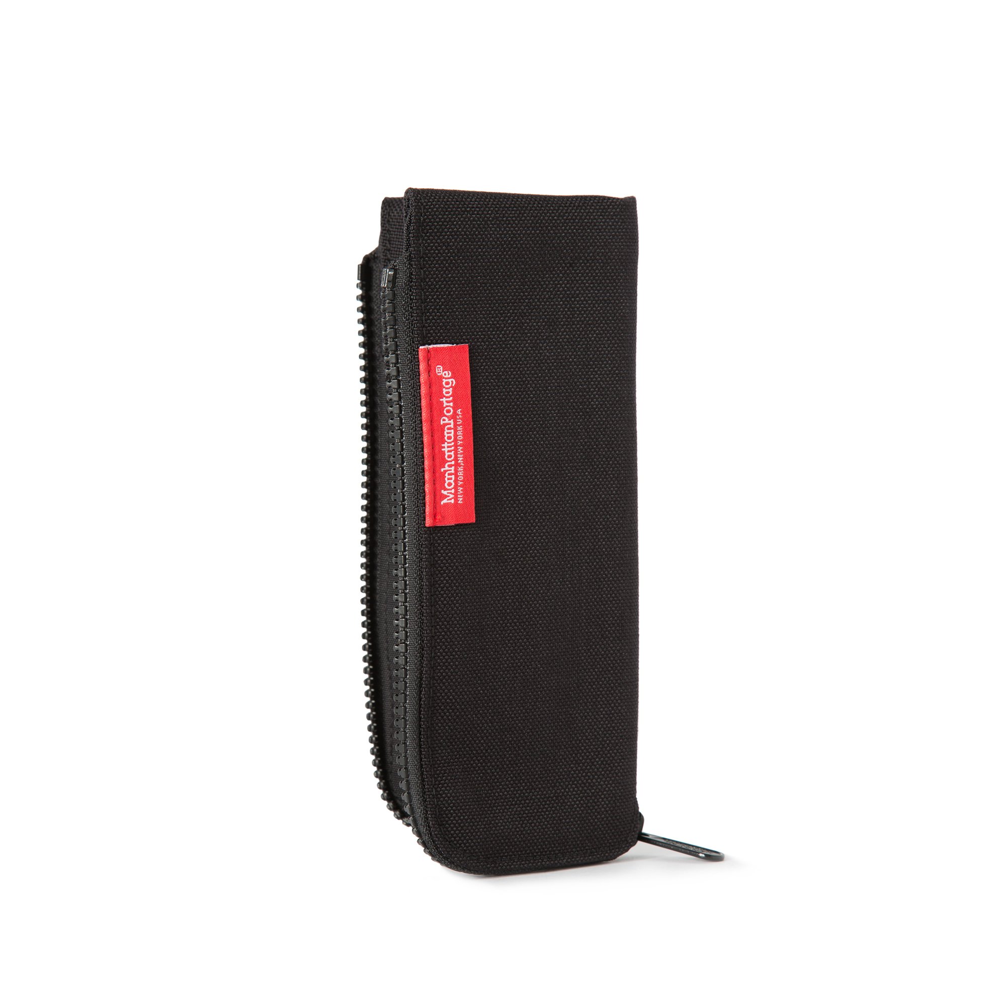 Manhattan Portage Half Zip Pen Case - Durable 1000D Cordura Pencil Pouch with Zipper Closure - Fits Most Pens & Pencils - Perfect School, Office & Travel Organizer for Writing Utensils, Art Supplies & Stationery (Black) - Ideal for Students, Professionals & Artists
