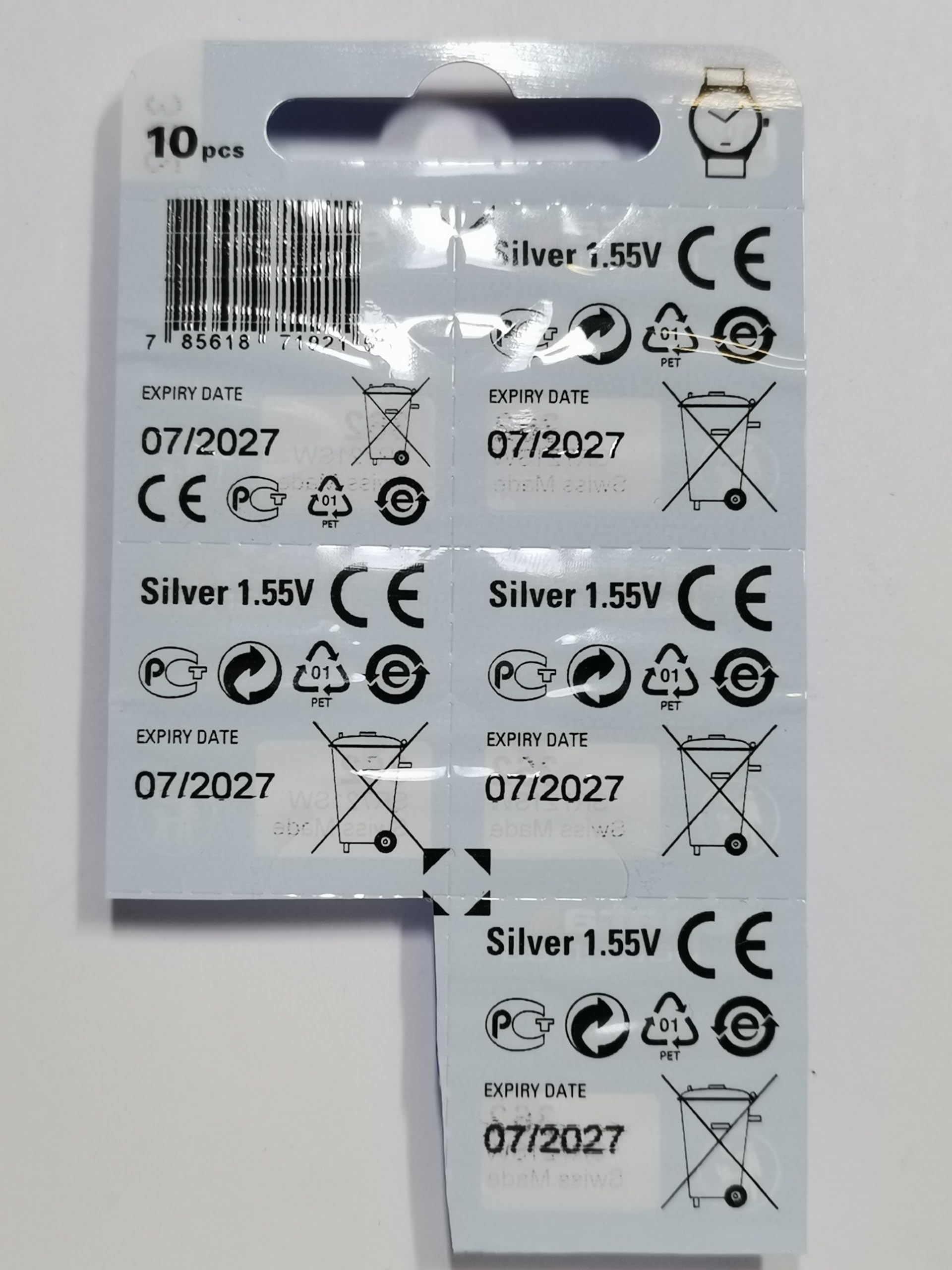 Renata 315 Silver Oxide Watch Battery (5 Pack) - Long-Lasting Power for Watches, Calculators & Medical Devices - Perfect Replacement for SR521SW, 379, D521