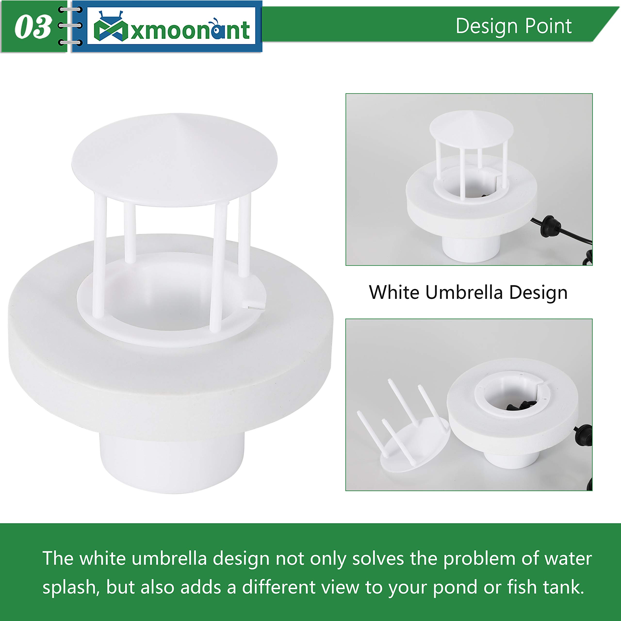 Mxmoonant Splash Guard & Float for Single-Head Ultrasonic Mist Maker - Water Depth Over 10cm/3.94inch - Perfect for Humidifiers, Aromatherapy Diffusers & Indoor Fountain Decor (Mist Maker Not Included)