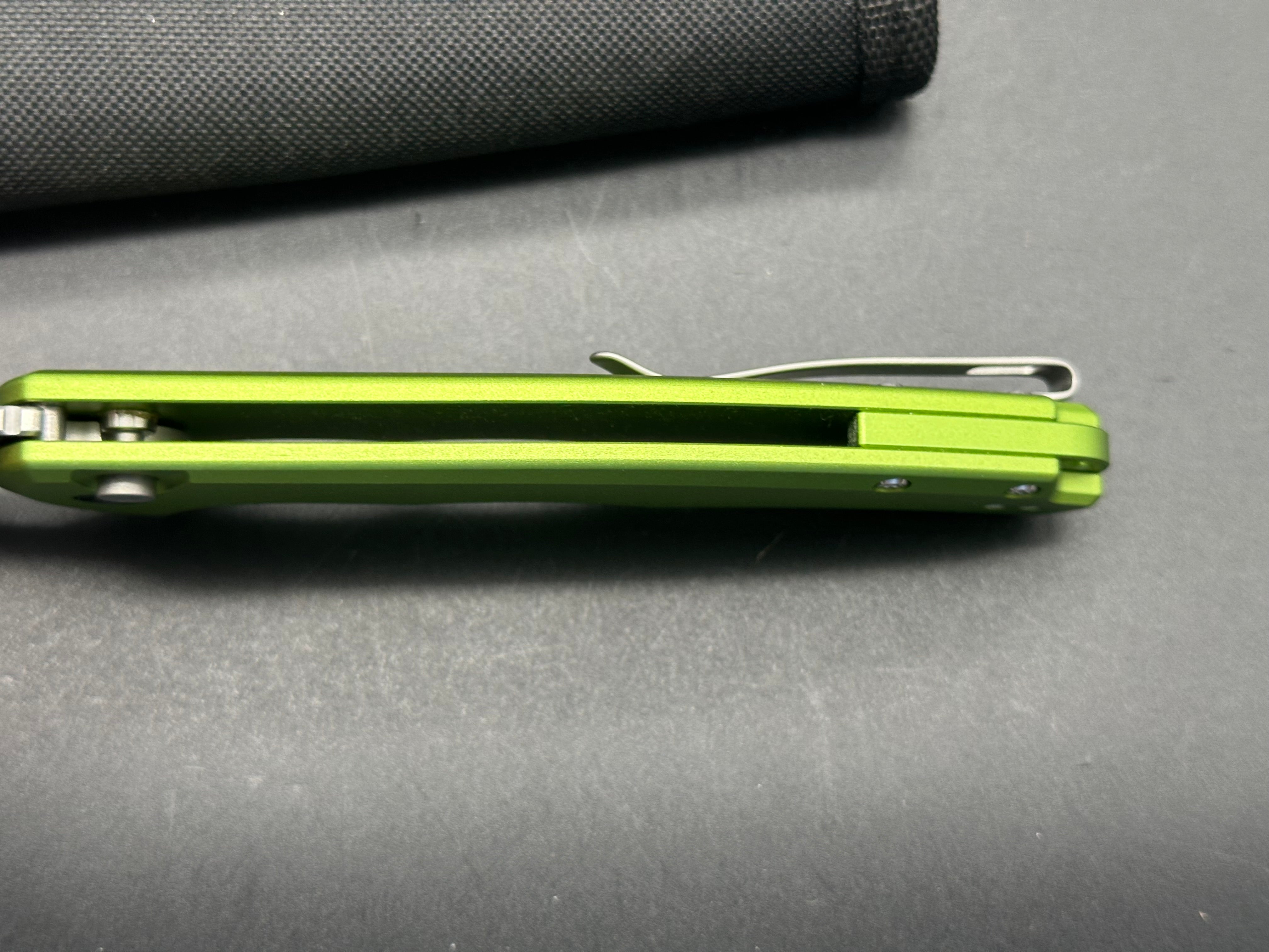 CIVIVI Button Lock Praxis Folding Knife - Lime Green Aluminum Handle, Nitro-V Drop Point Blade - EDC, Outdoor, Camping & Survival Tool
