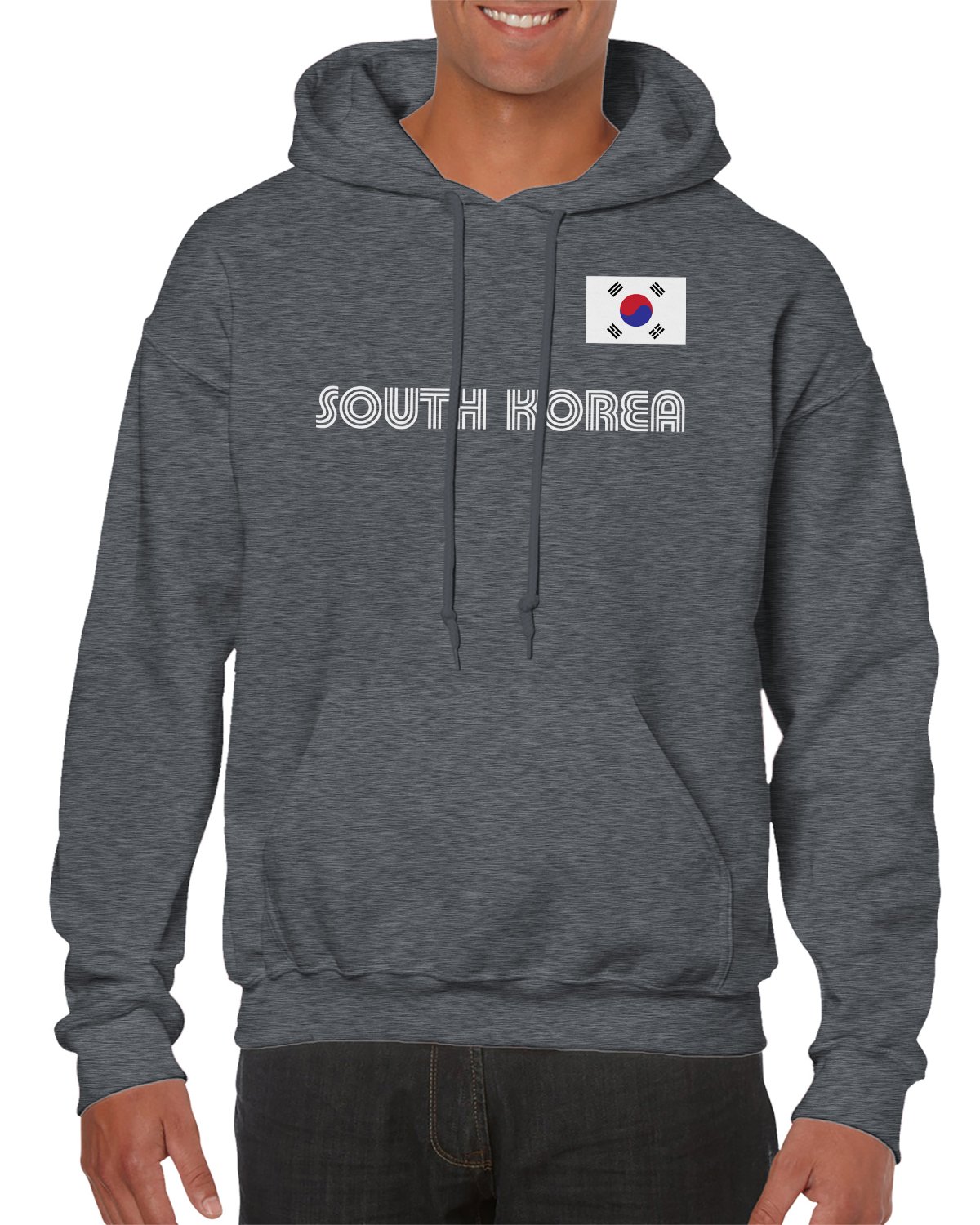 SpiritForged Apparel South Korea Soccer Jersey Hooded Sweatshirt - Men's & Women's Football Fan Hoodie - Perfect for Match Days, Training & Casual Wear