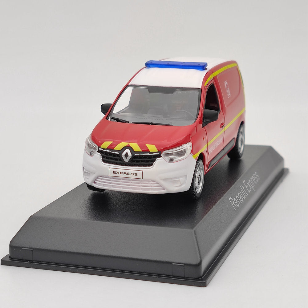 1/43 Scale Norev Renault Express Fire Chief Group Leader 2021 Diecast Model Car - Collectible Gift for Fire Truck Enthusiasts & Model Car Hobbyists - Perfect for Display, Gifting, and Diorama Scenes