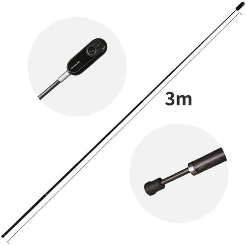 Insta360 Extended Selfie Stick for Insta360 Cameras - 360° Rotatable Aluminum Alloy Tripod for Action Shots & Vlogging | Perfect for Travel, Sports & Outdoor Adventures