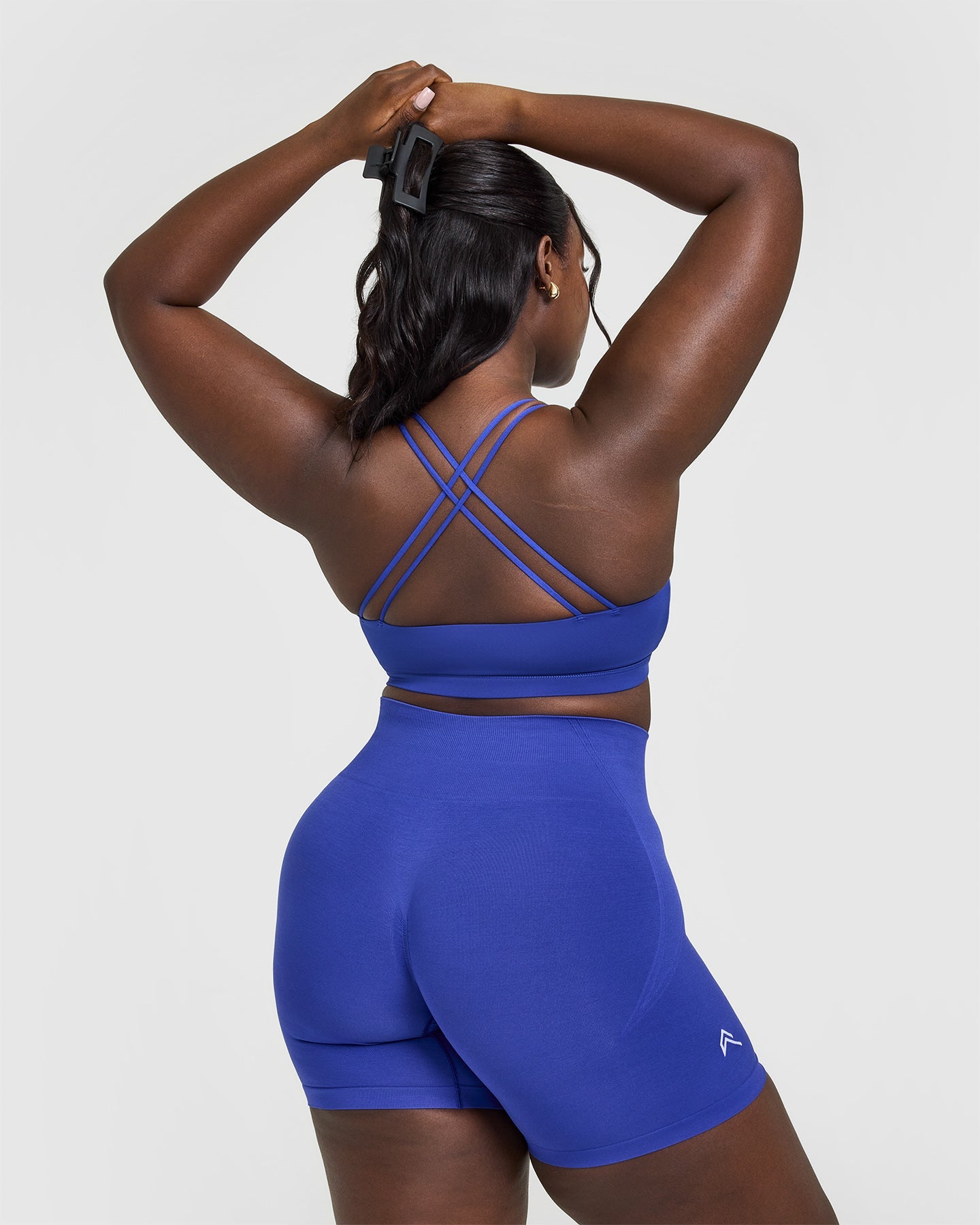 Everyday Comfort Cross Over Bralette for Women - Soft Wireless Support in Space Blue | Perfect for Yoga, Lounge & Sleepwear