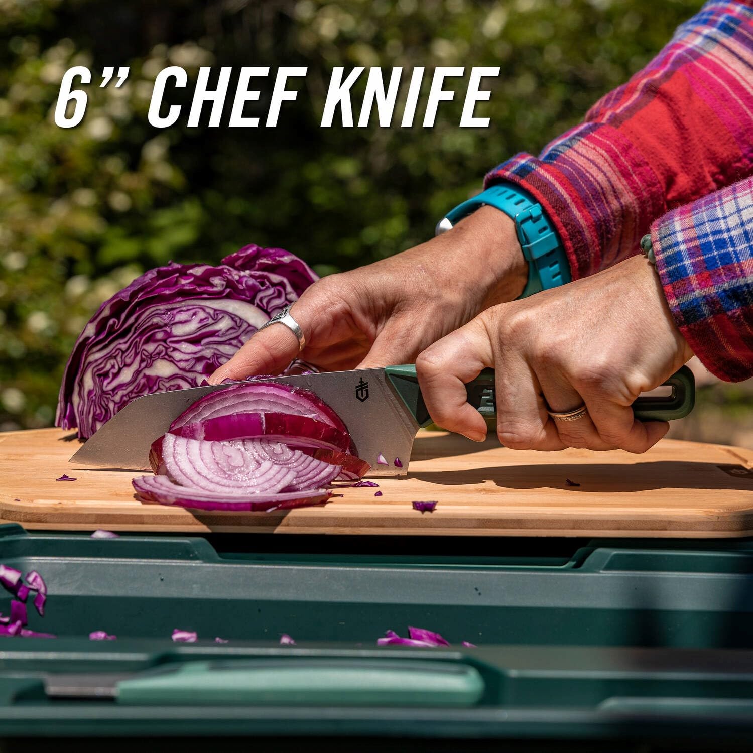 Gerber Gear ComplEAT Cutting Board Set - Premium Polypropylene & Bamboo Cutting Boards with Chef's Knife & Paring Knife - Compact Nesting Design for Camping, RV & Small Kitchen Spaces