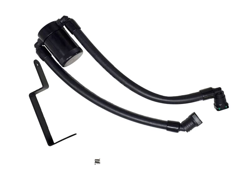 J&L Oil Separator 3.0 - Compatible with 2013-2019 Ford Explorer Sport 3.5L (Black) | PCV Breather System | Reduces Engine Sludge & Extends Engine Life | Perfect for Off-Roading & Performance Driving