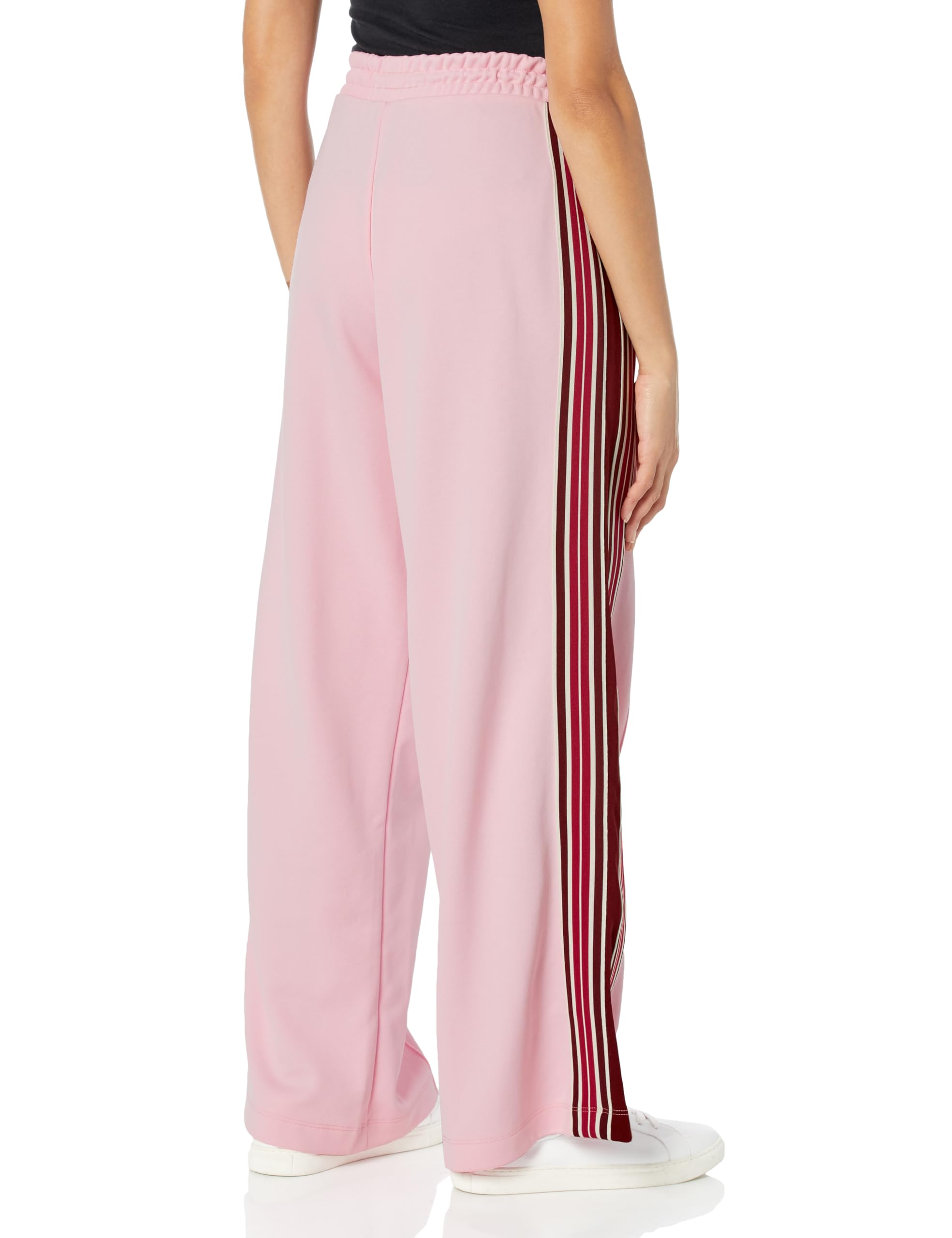 HUGO Women's Retro Wide Leg Track Style Pants - High Waisted Comfortable Lounge Pants for Yoga, Running, Workout & Casual Wear