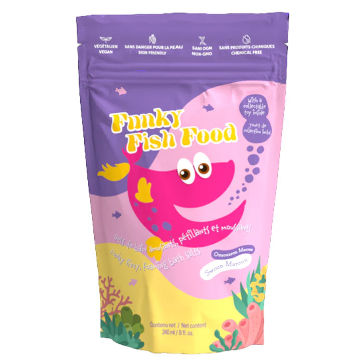 Funky Fish Food Bath Salts - Natural Relaxing & Detoxifying Bath Soak for Stress Relief - Perfect for Spa Nights, Self-Care & Gift Giving