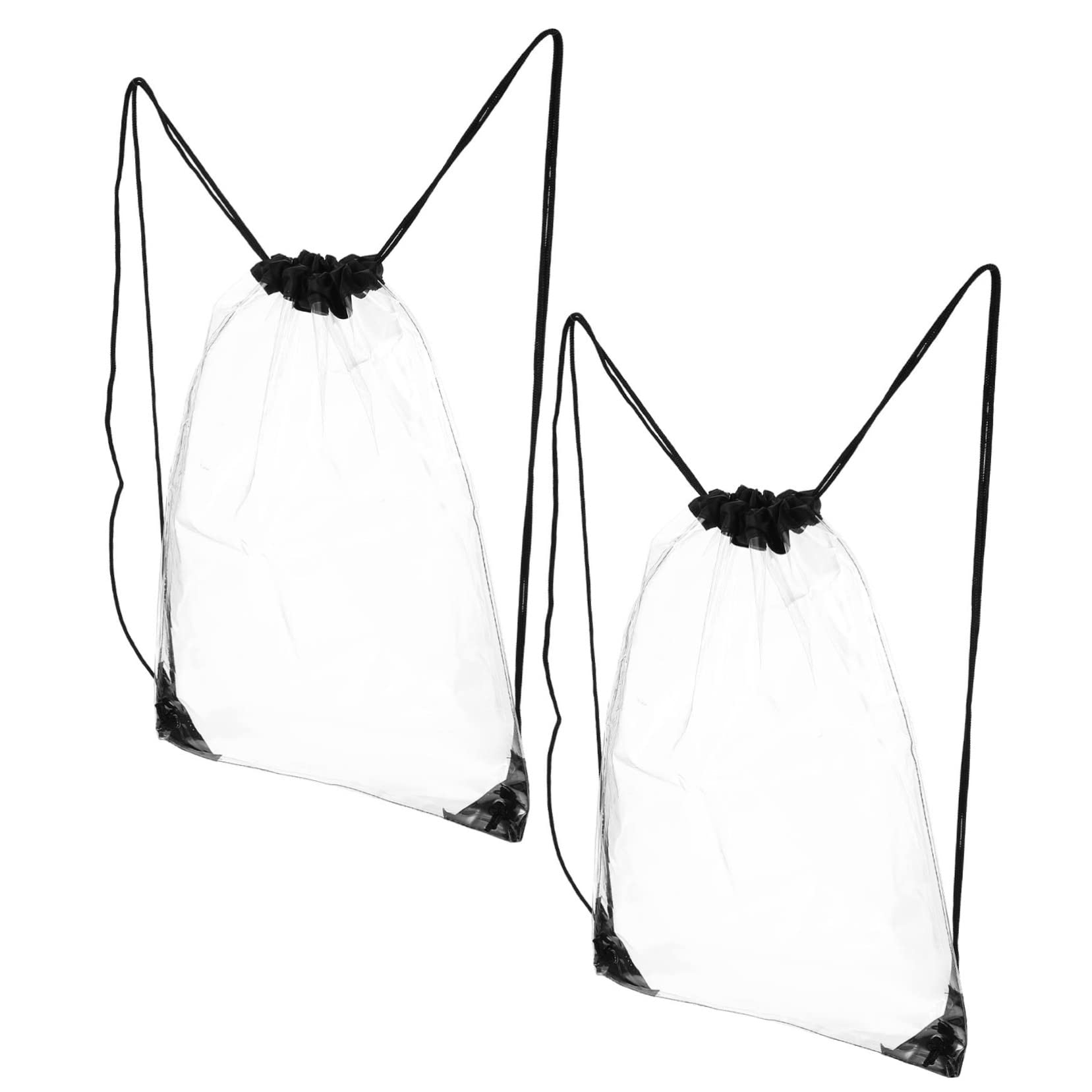 Veemoon 2-Pack Waterproof Drawstring Makeup & Toiletry Bags for Women - Travel Cosmetic Organizer, Beach Essentials Storage, Gym Shower Caddy, Camping Toiletries Pouch