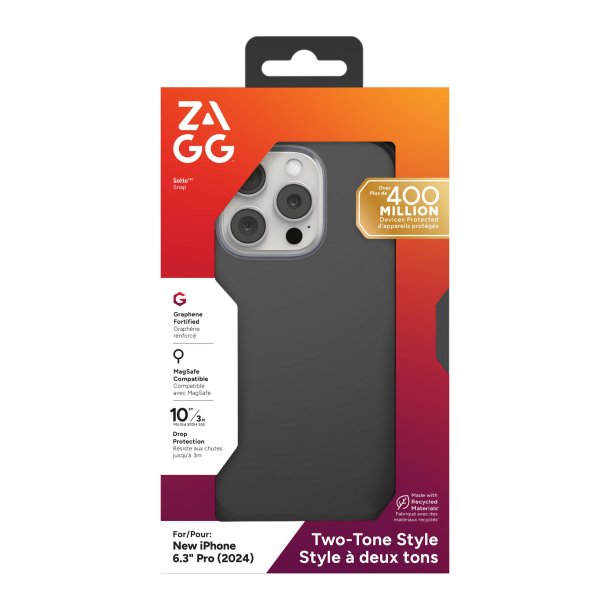 Zagg Soho Mag Snap Case for iPhone 16 Pro - Protective Magnetic Phone Cover with Secure Snap Fit | Perfect for Everyday Use, Travel & Wireless Charging