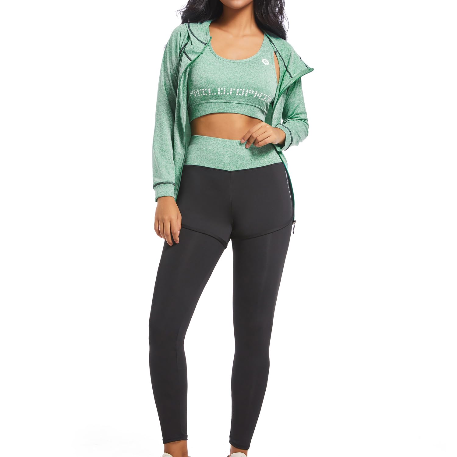 5-Piece Women's Workout Outfits - Athletic Yoga Gym Sets, Breathable Fitness Clothes & Jogging Tracksuits for Running, Yoga & Gym Training | Perfect for Home Workouts & Outdoor Sports