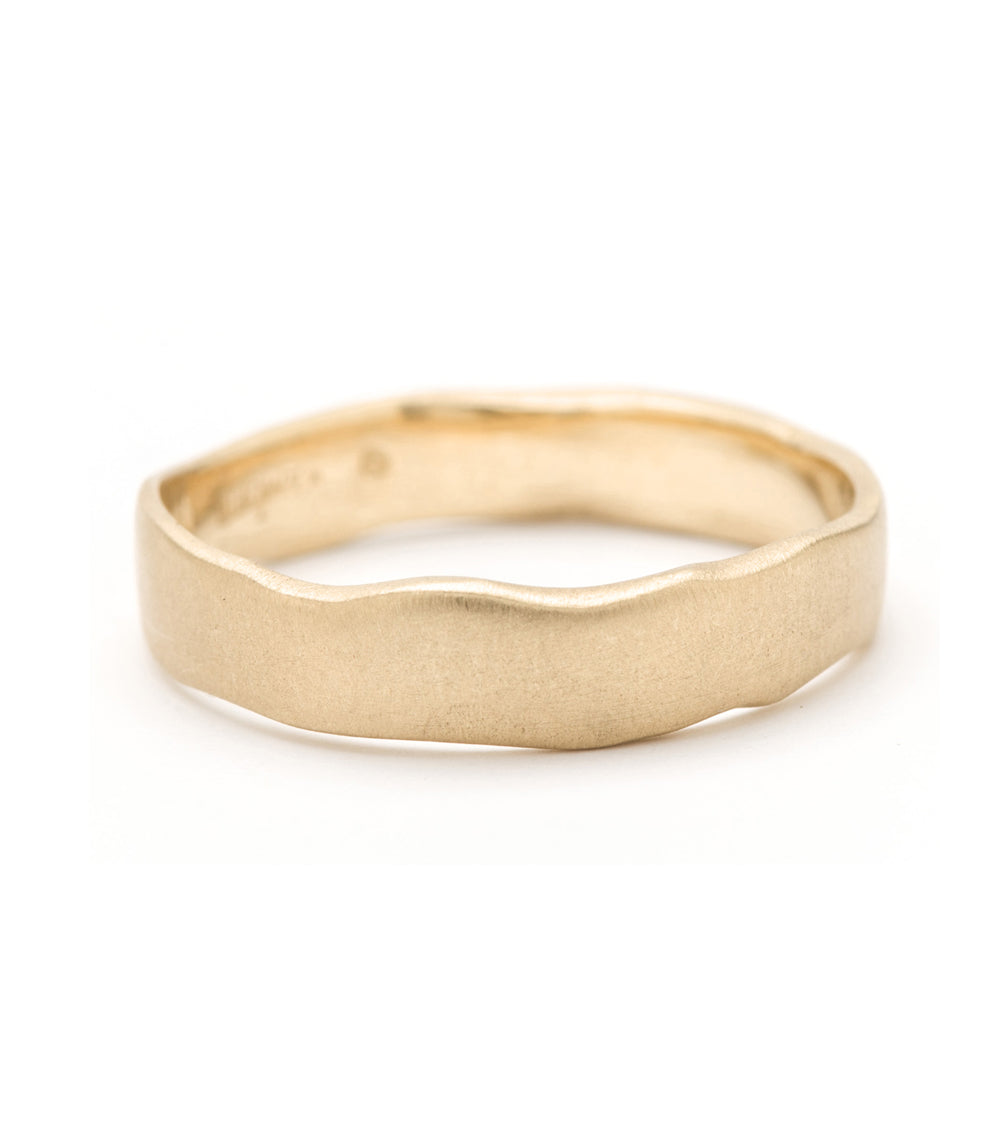4mm Torn Paper Wedding Band - Unique Handmade Paper Ring for Eco-Friendly Weddings, Engagements & Proposals - Perfect for Sustainable Couples & Minimalist Jewelry Lovers