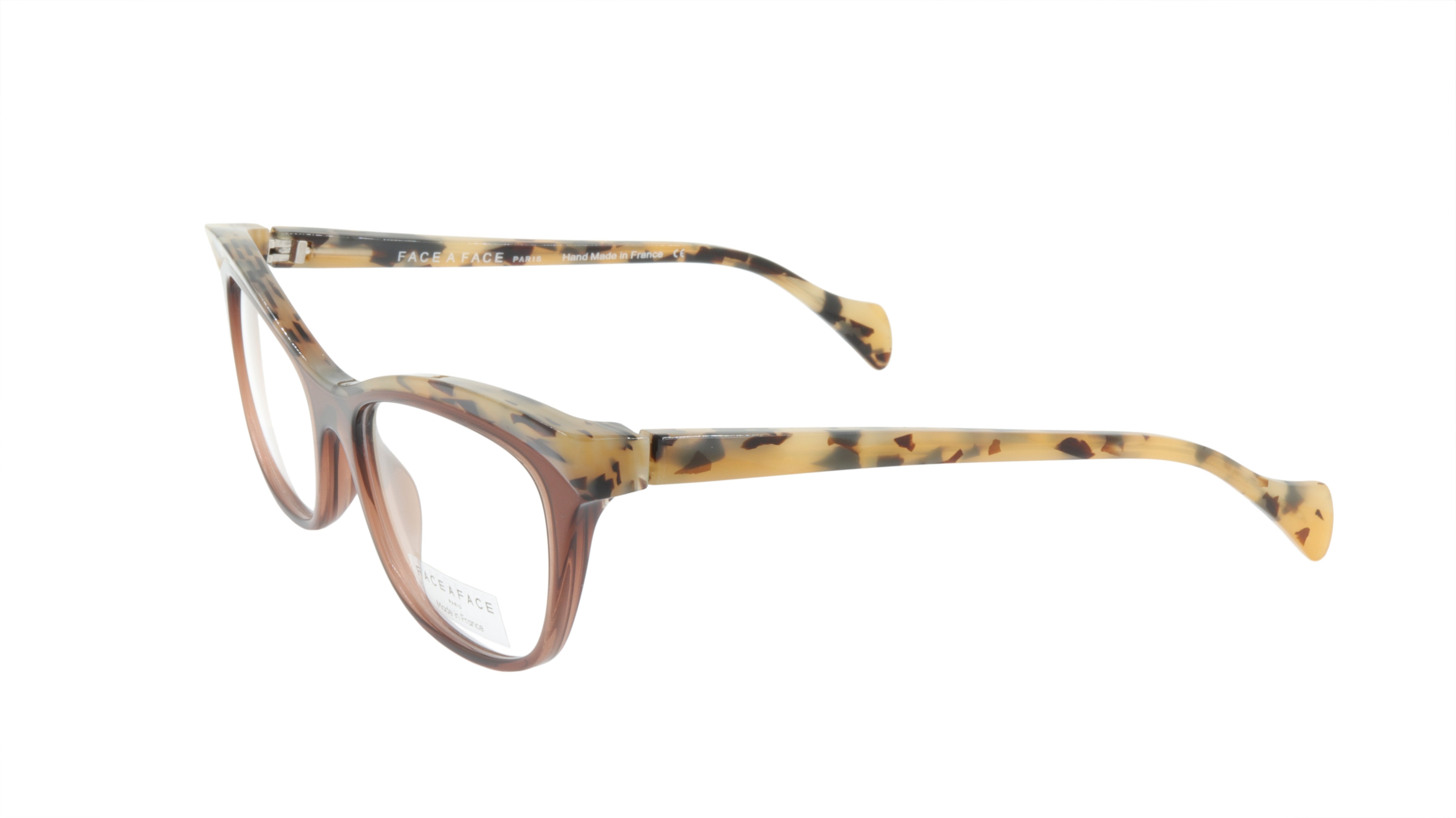 Face A Face GILDA 2 Eyeglasses Frame - Acetate Chestnut Brown Safari Color (222) | Stylish & Durable for Work, Reading & Everyday Wear