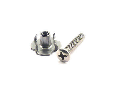2-Pack Handle Screw and Tee Nut Set - Heavy Duty Furniture Hardware for Cabinets, Drawers & DIY Projects - Easy Installation & Secure Fastening