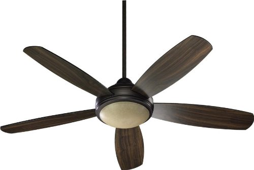 Quorum International 52 Inch Colton Ceiling Fan with Remote Control - Oiled Bronze Finish - Energy Efficient Indoor/Outdoor Use - Perfect for Bedroom, Living Room, or Patio