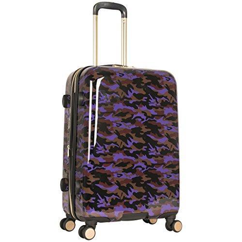 Aimee Kestenberg Women's 24-Inch Camo Printed ABS & PC Film Expandable 8-Wheel Upright Suitcase - Perfect for Business Travel & Vacation Luggage