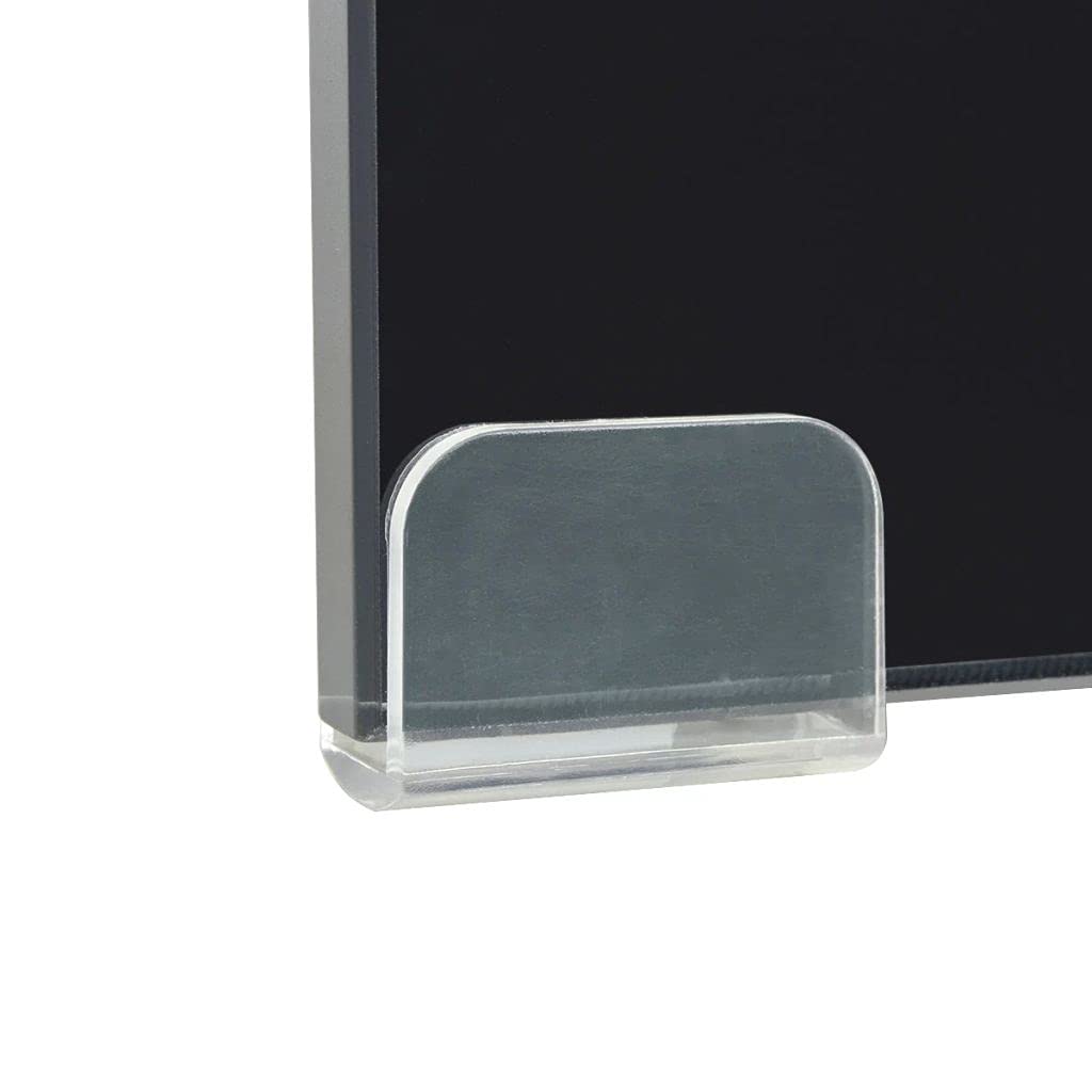 Black Glass Monitor Stand Riser - 39.4