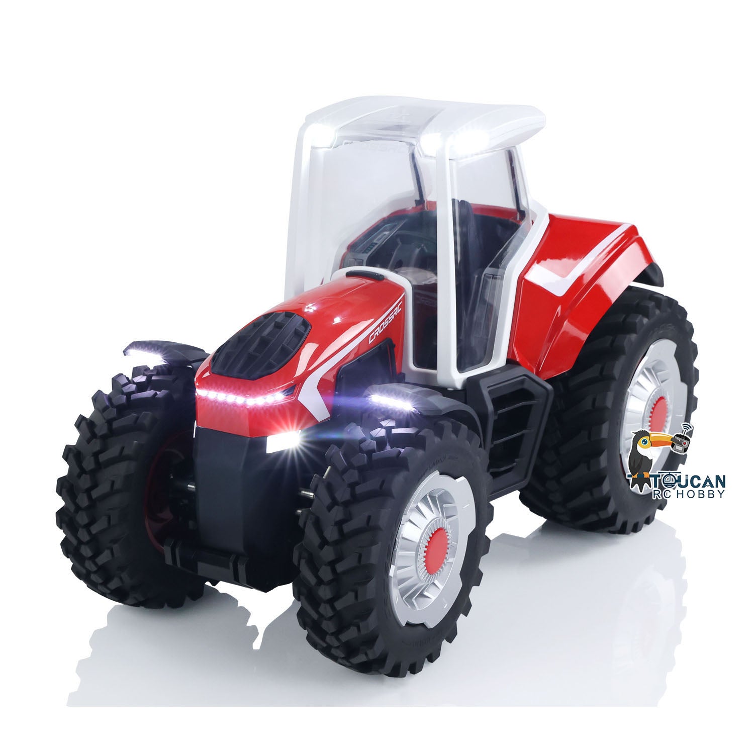 CrossRC 1/8 Scale RC Tractor TL4 Iron Bull - 2 Speed Remote Control Model Car with LED Lights | Heavy Duty Off-Road Crawler for Farm Simulation & Agricultural Vehicle Enthusiasts | Perfect for Hobbyists, Collectors and Outdoor RC Racing