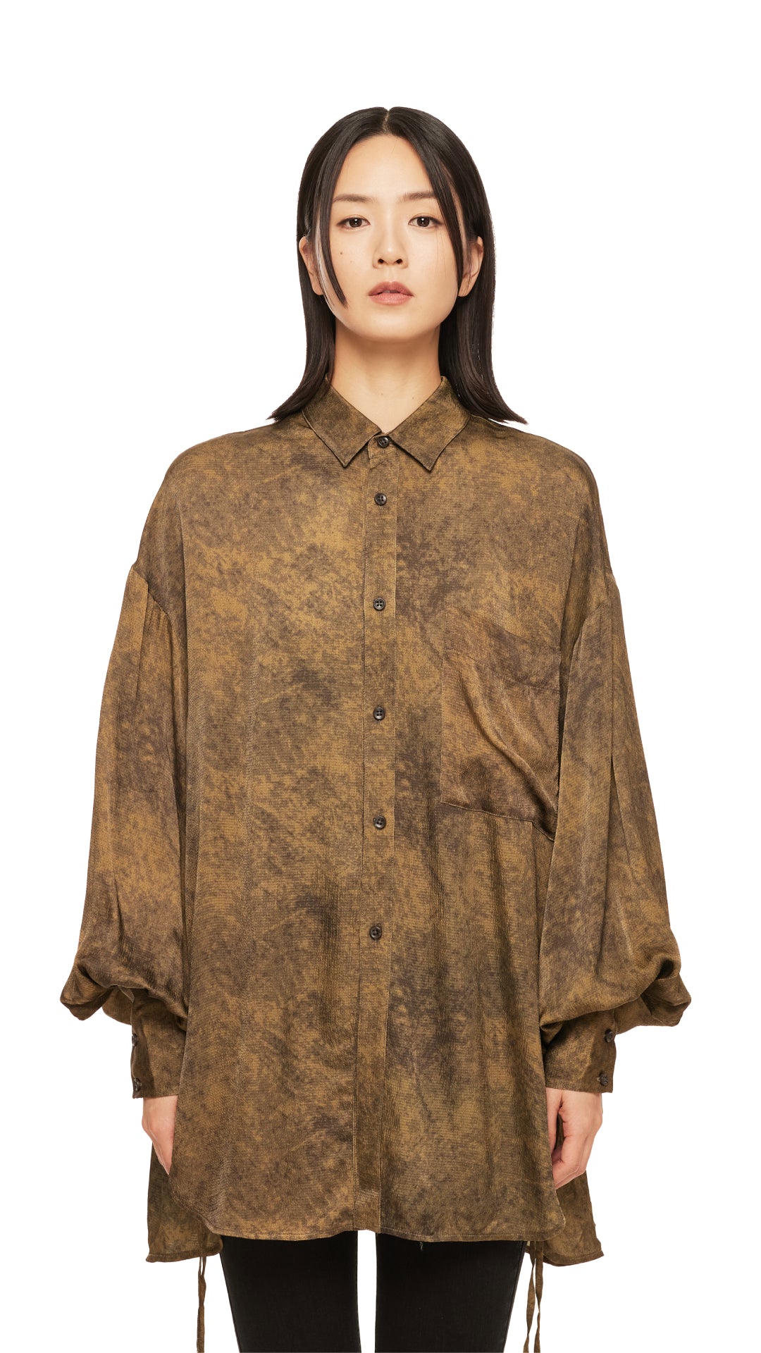 Stylish Stone Wash Effect Printed Oversize Shirt for Men & Women | Trendy Vintage Distressed Look | Perfect for Casual Outings, Streetwear & Layering