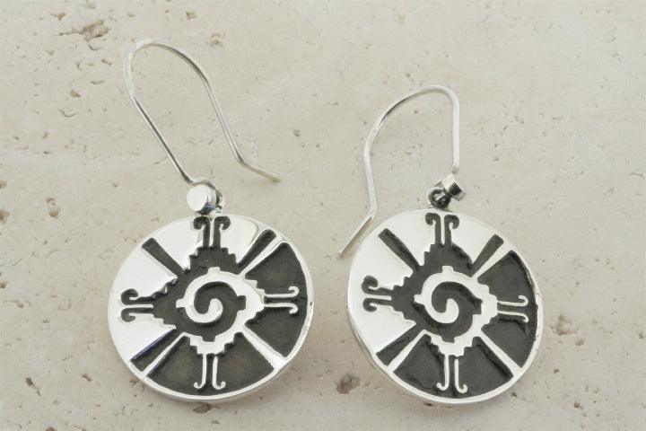 Elegant Silver Circle Maya Earrings for Women - Boho Chic Jewelry for Parties, Weddings & Everyday Wear