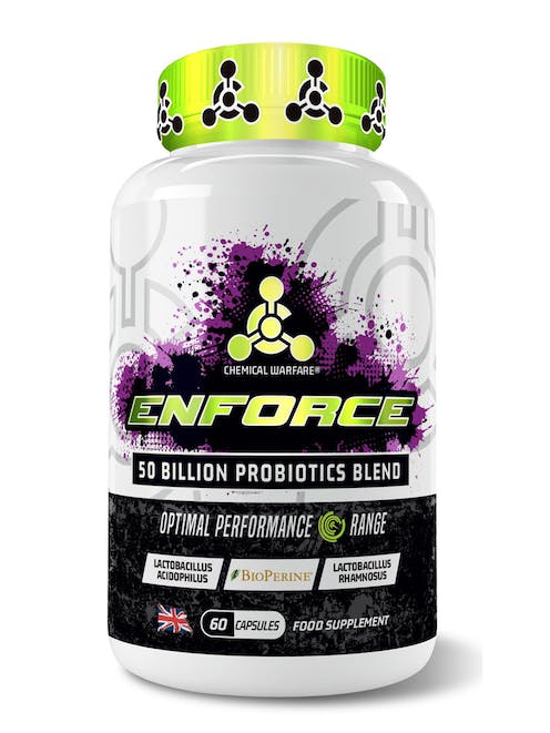 Chemical Warfare Enforce 60 Caps - Premium Pre-Workout Supplement for Intense Training & Muscle Performance | Gym, Bodybuilding & Fitness