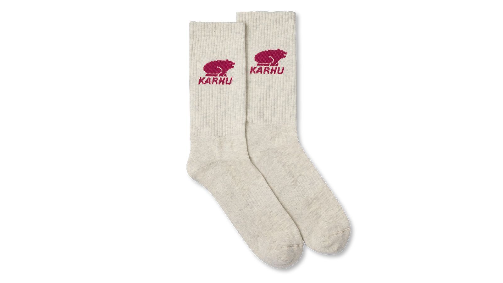 Classic Logo Socks - Oatmeal Melange & Granata Colors - Comfortable Casual & Athletic Wear for Men & Women