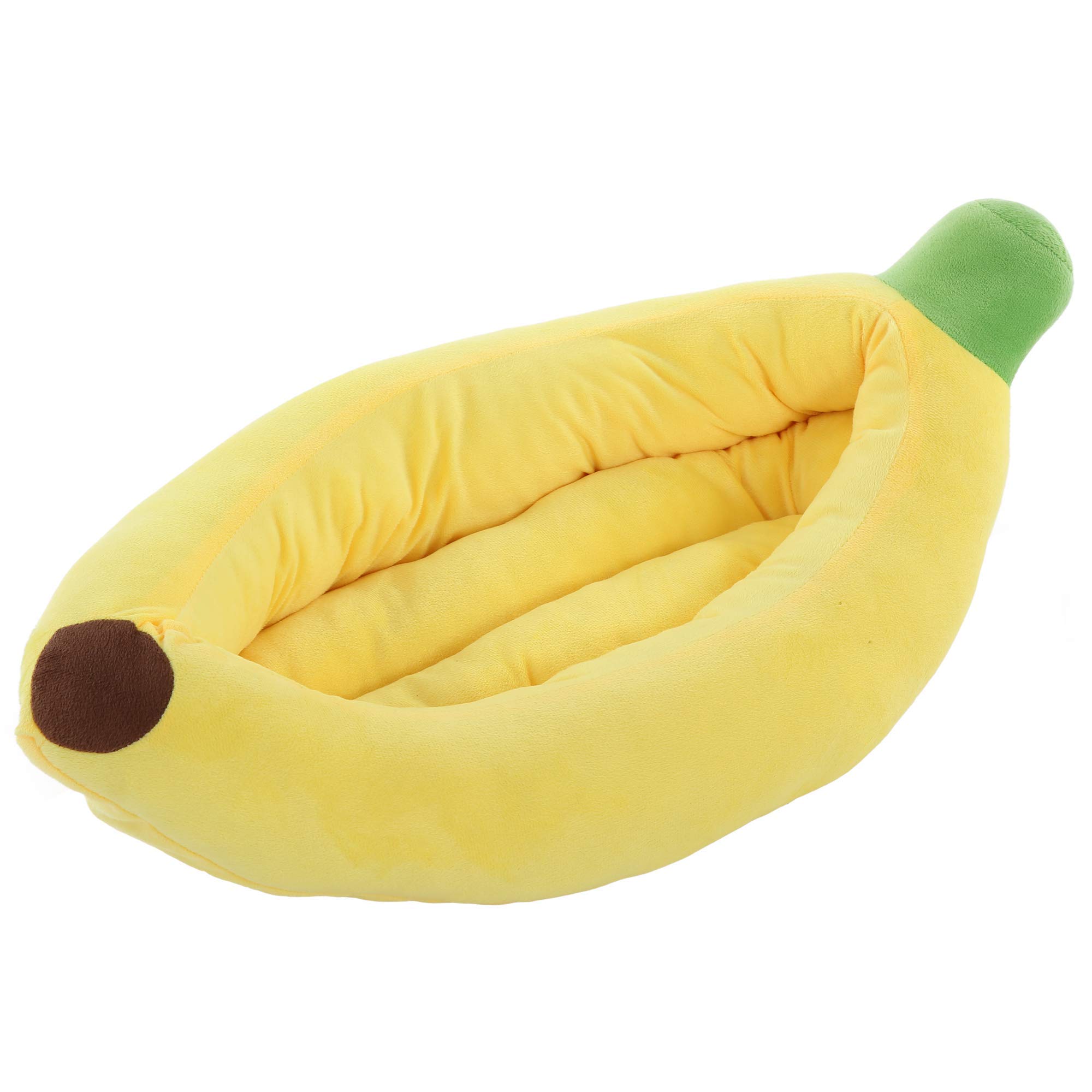 Soft Silicute Banana Pet Bed - Cozy Plush Dog & Cat Bed for Small Pets | Perfect for Snuggling, Napping & Home Decor
