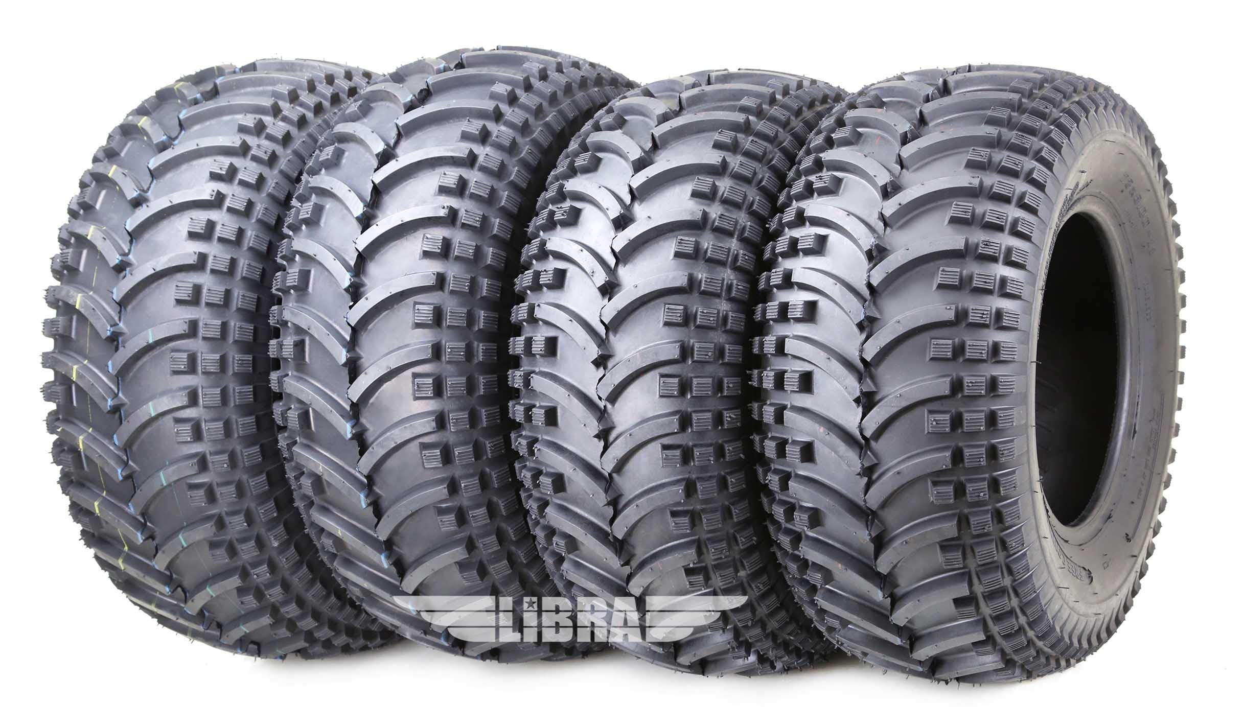 Free Country Set of 4 ATV Tires 24X9-11 & 24X10-11 4PR D930 - Heavy Duty All Terrain Tires for Off-Roading, Mudding & Trail Riding