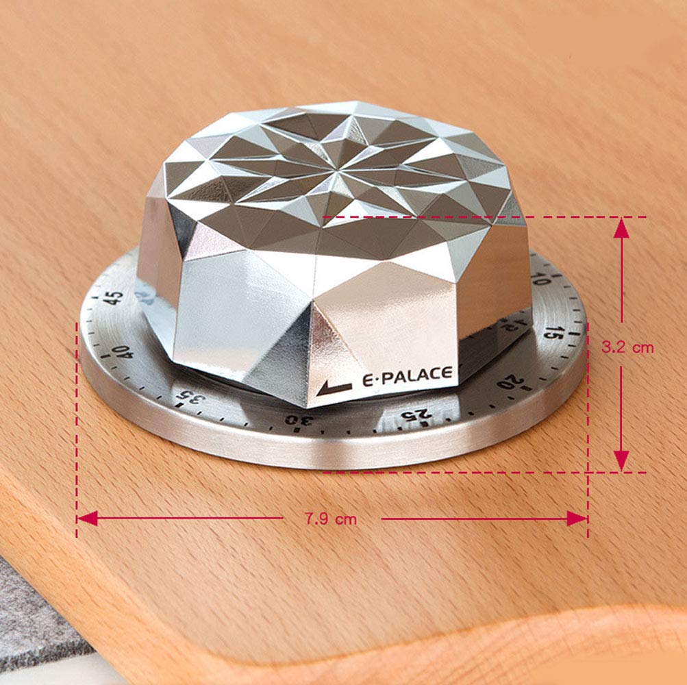 60-Minute Mechanical Kitchen Timer with Loud Alarm for Cooking & Baking