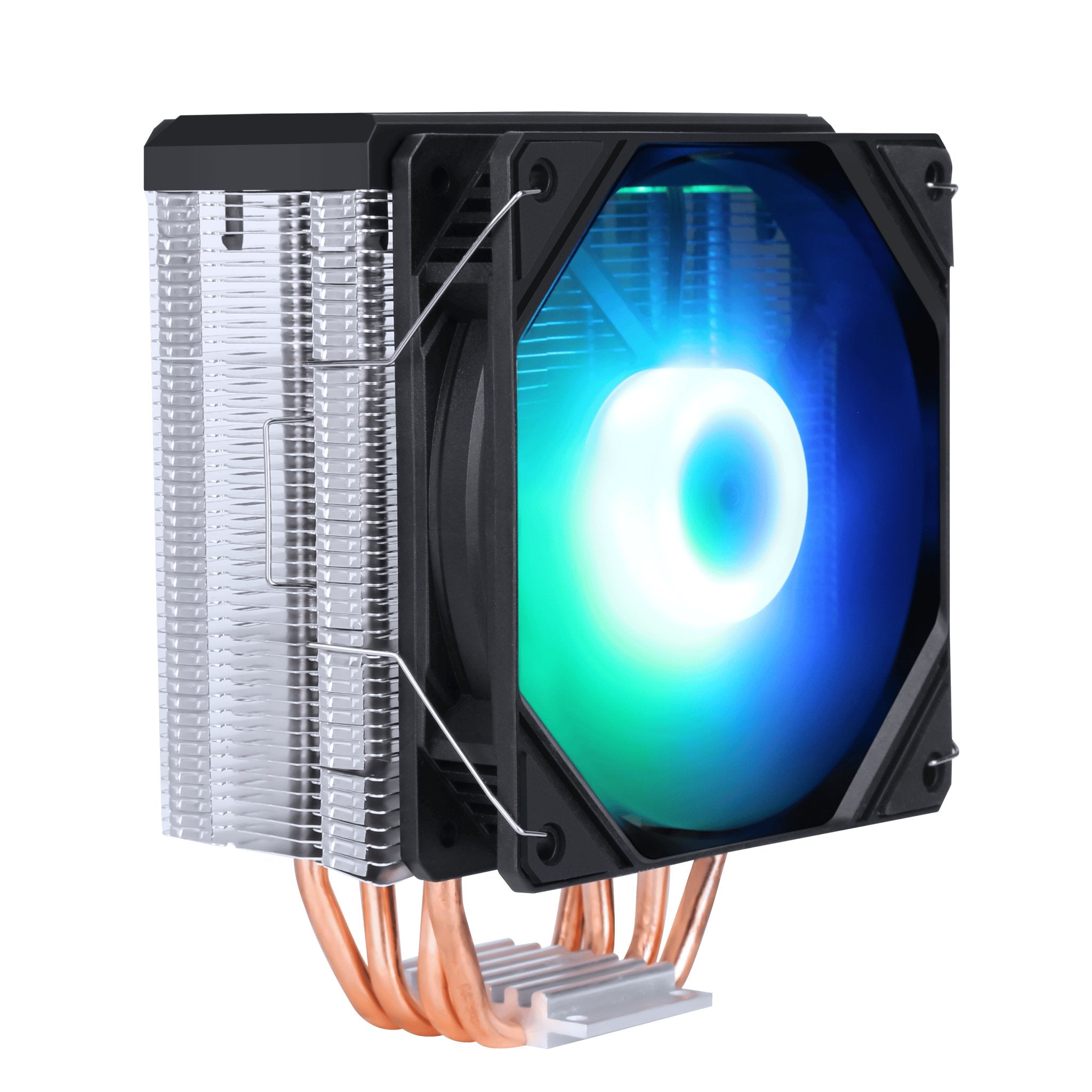 SAMA KA400D RGB CPU Air Cooler - Compatible with Intel LGA 775/1150/1151/1155/1156/1200/1366/1700 Sockets - High Performance PC Cooling Fan with LED Lighting - Perfect for Gaming Rigs & Desktop Computer Builds