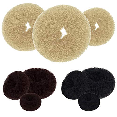Donut Hair Bun Maker - Black Ring Style Shaper for Perfect Updos, Ballet Buns & French Twist Hairstyles | Great for Dance, Work & Special Occasions