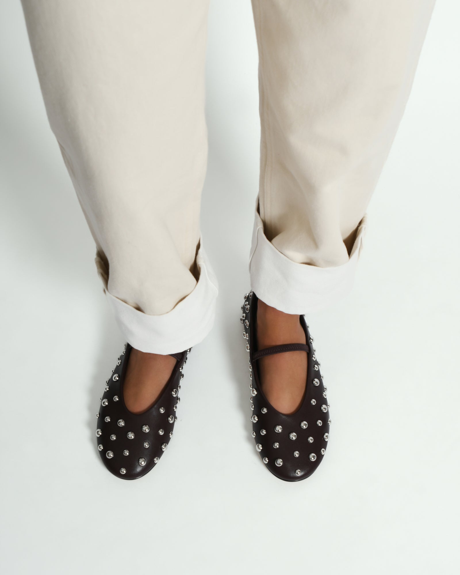GOLDIE Women's Casual Flats - Merlot Leather Loafers for Comfort & Style | Perfect for Work, Travel & Everyday Wear