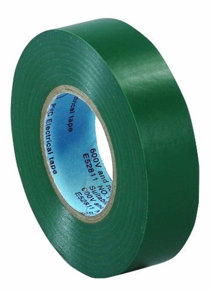 Aviditi Green Electrical Tape, 3/4 Inch x 20 Yards, UL Listed Vinyl Insulation Tape for Electrical Wiring Repair, Splice & Bundle - 200 Rolls - Perfect for Home DIY, Automotive & Industrial Electrical Projects